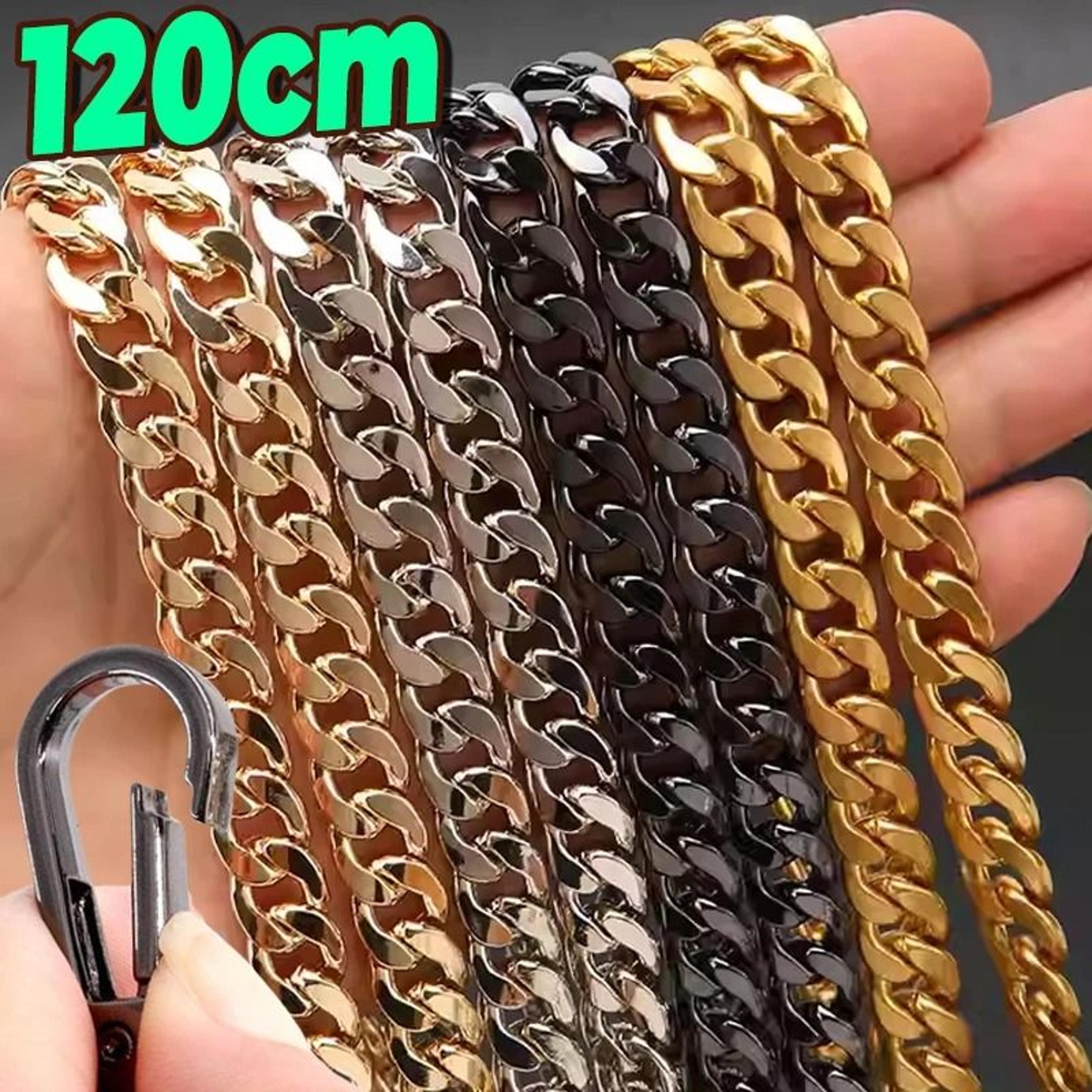 detachable aluminum purse chain strap replacement for handbags and shoulder bags