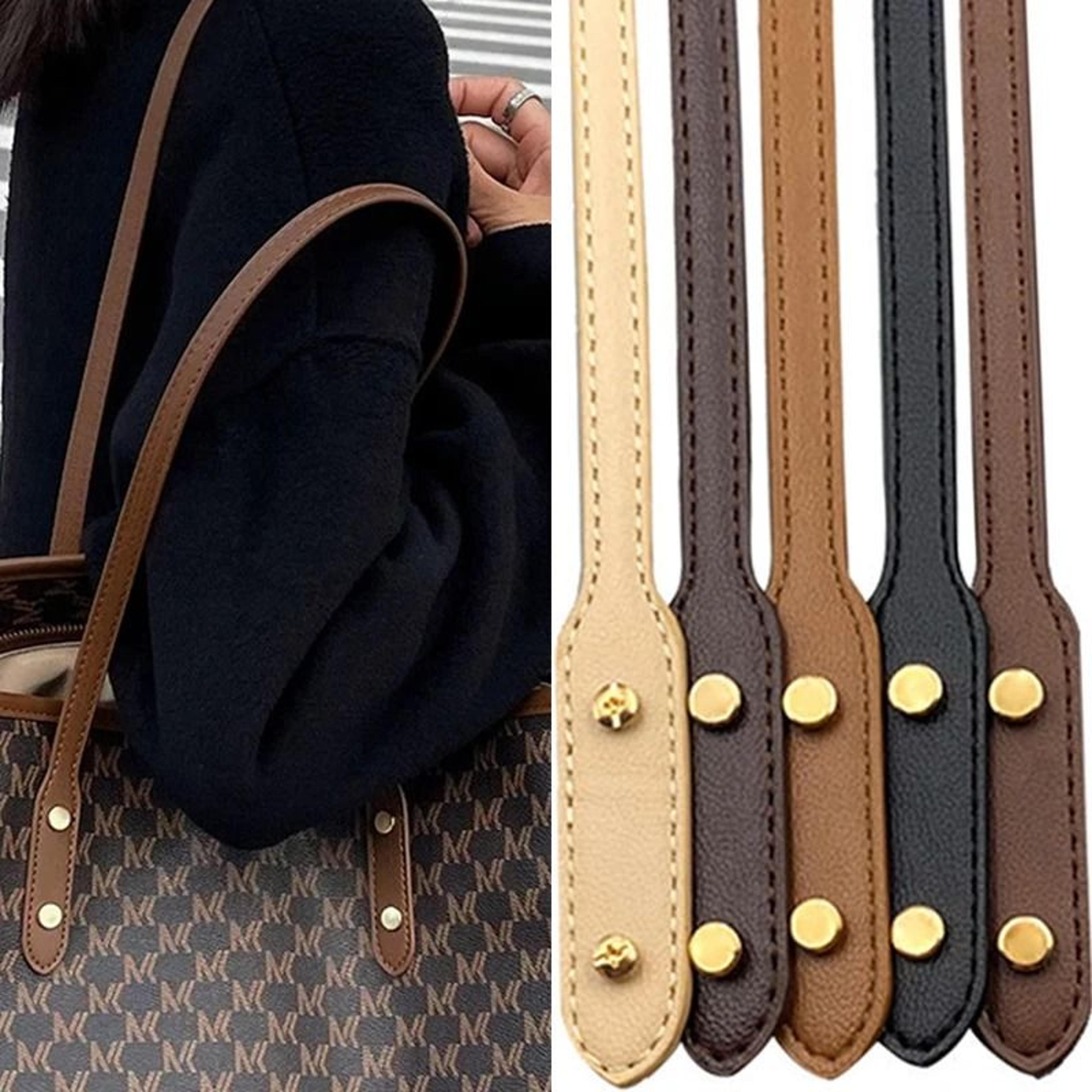 detachable pu leather bag handle straps with rivets replacement handles