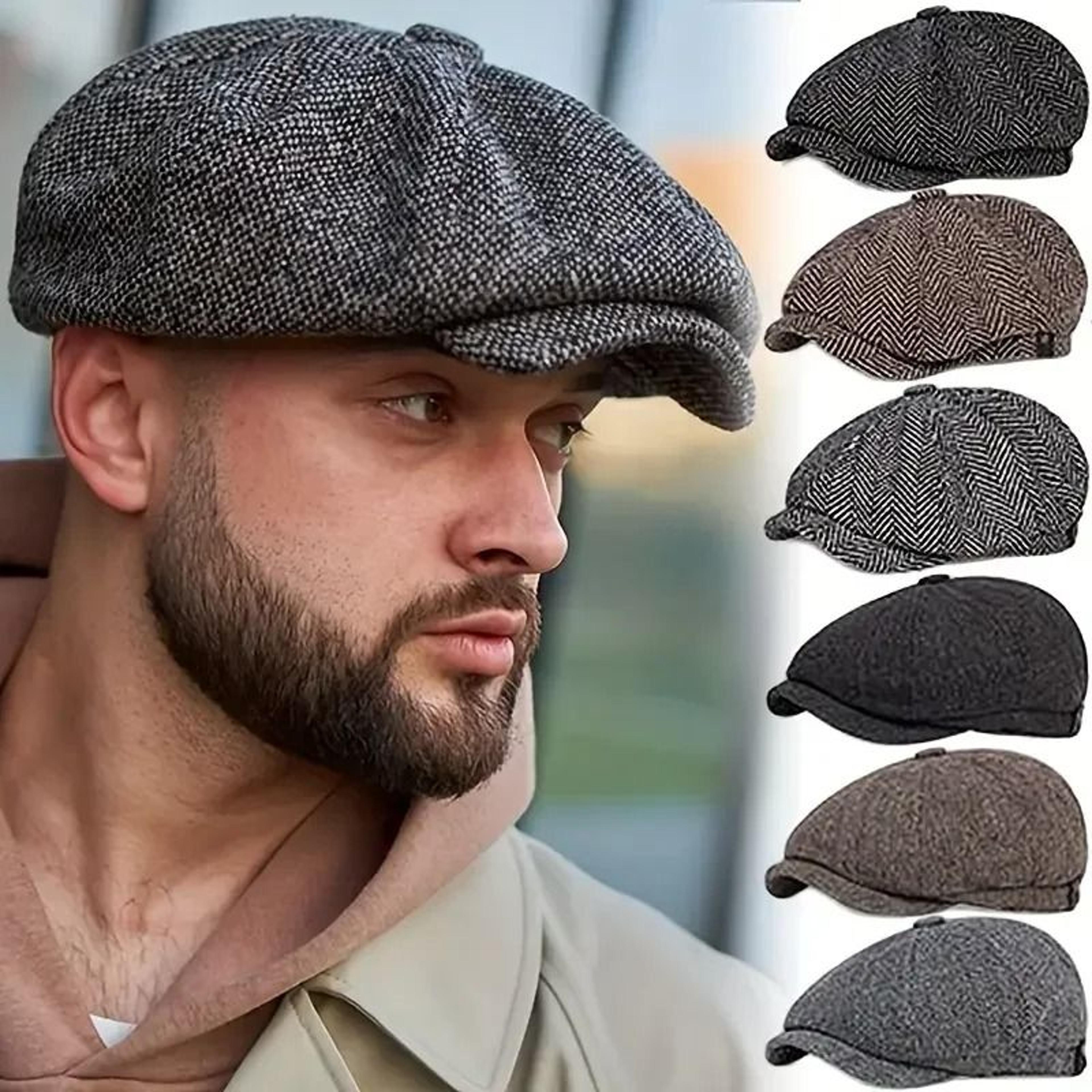 vintage newsboy cap classic flat beret hat for men and women