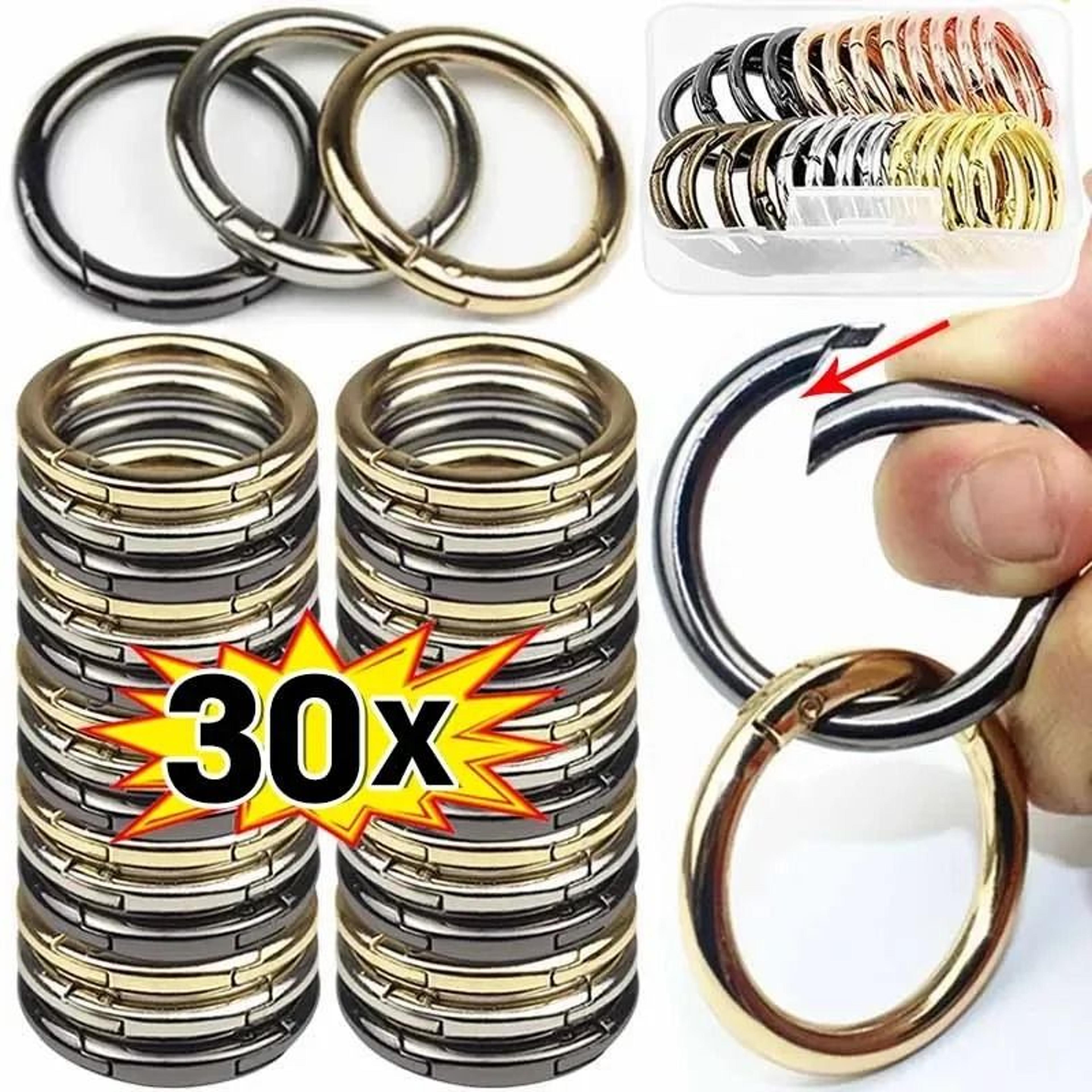 spring o ring clasps openable round carabiner clips for jewelry and keychains
