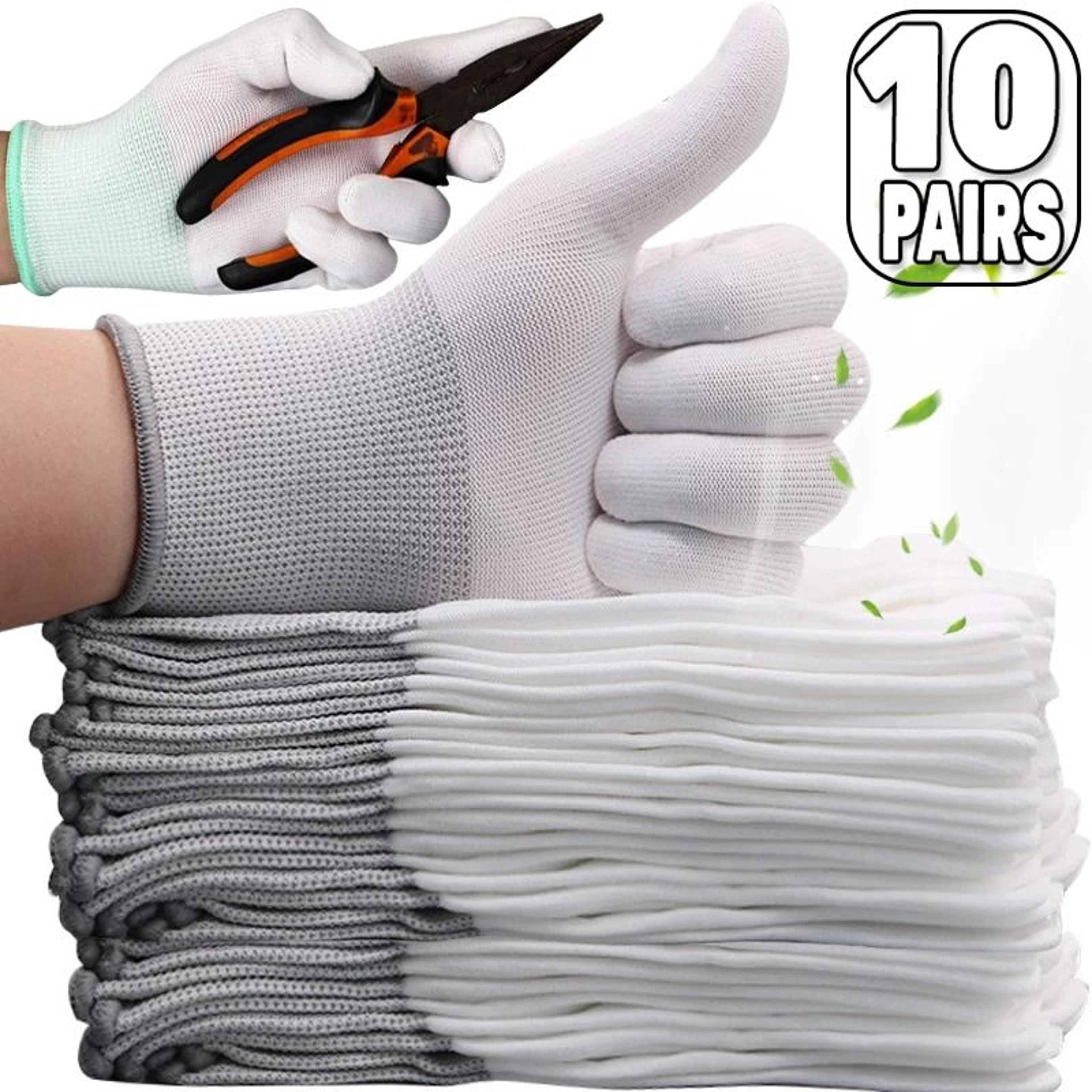 anti-static esd work gloves pu coated finger protection gloves for electronics repair and precision work