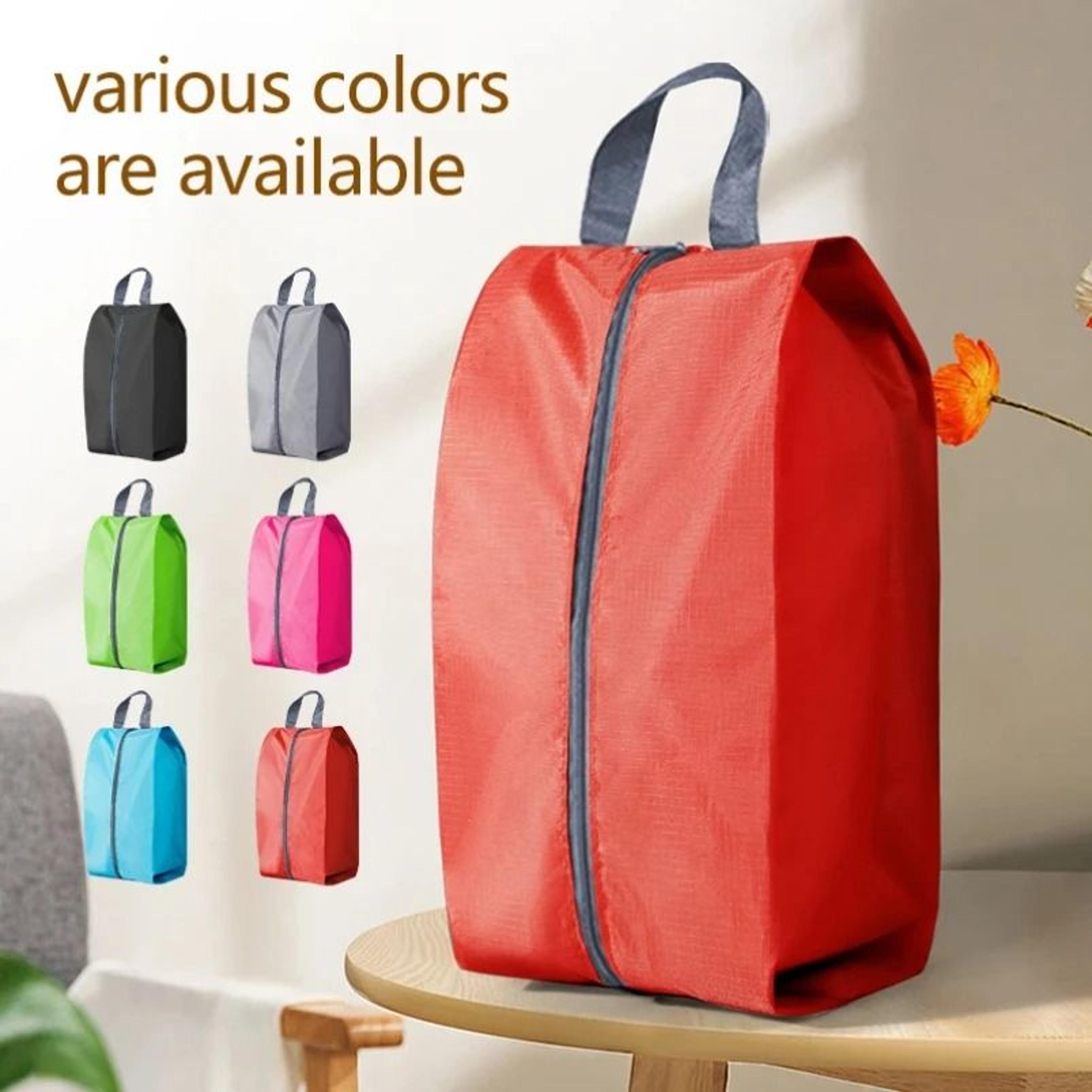 waterproof travel shoe storage bag with zipper and dustproof organizer pouch