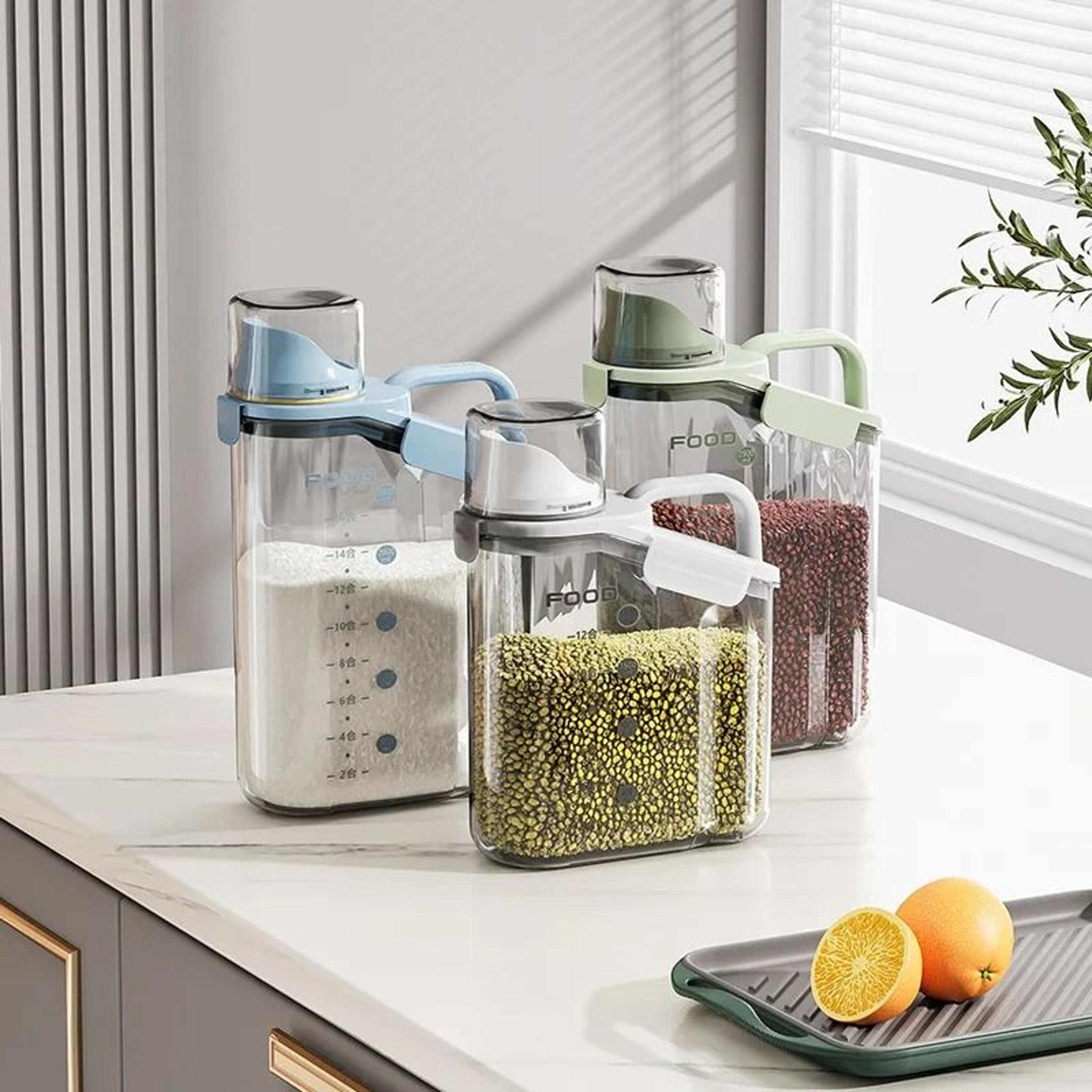 airtight food storage container for grains pet food snacks and dry goods