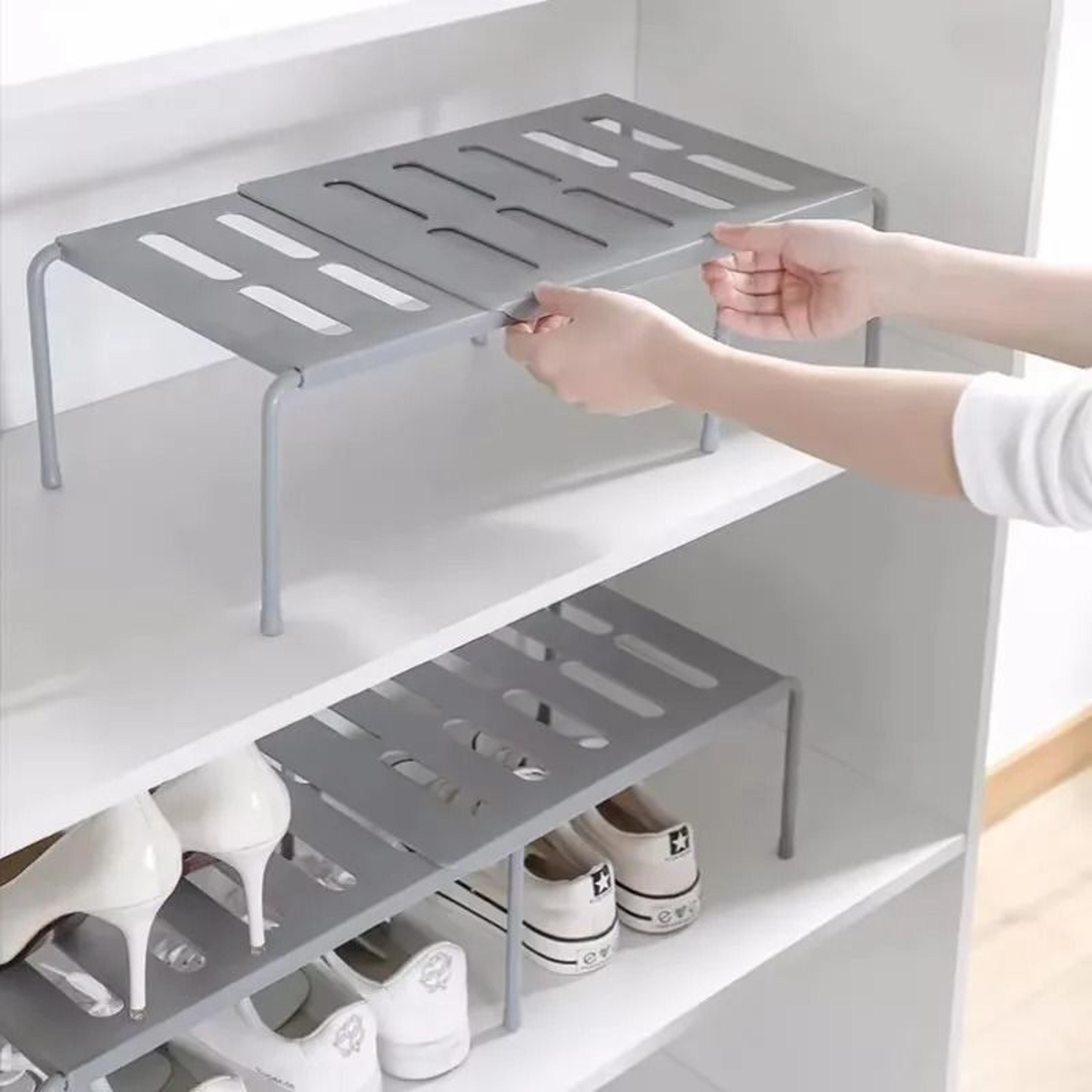 expandable under sink storage shelf adjustable cabinet organizer rack for kitchen bathroom and closet storage