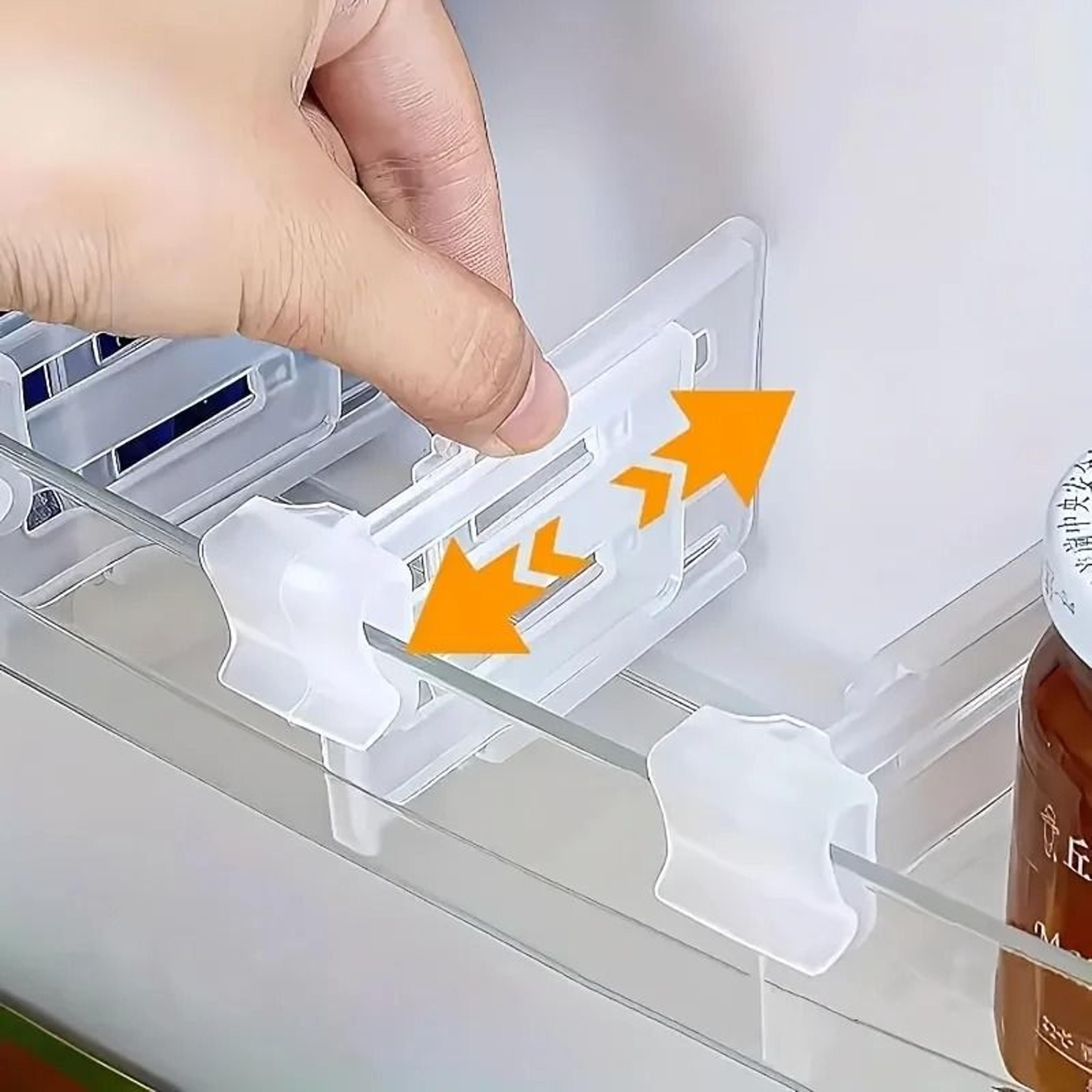 adjustable refrigerator divider set for fridge organization