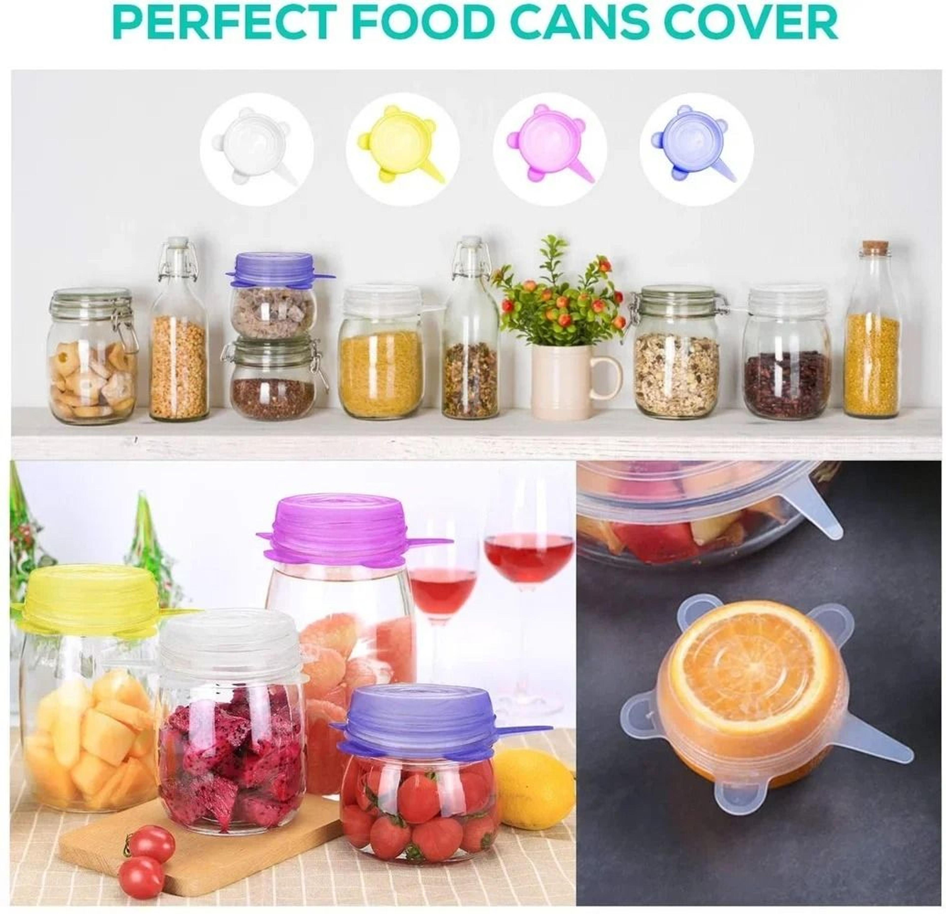 13 piece reusable silicone stretch lids food storage cover set