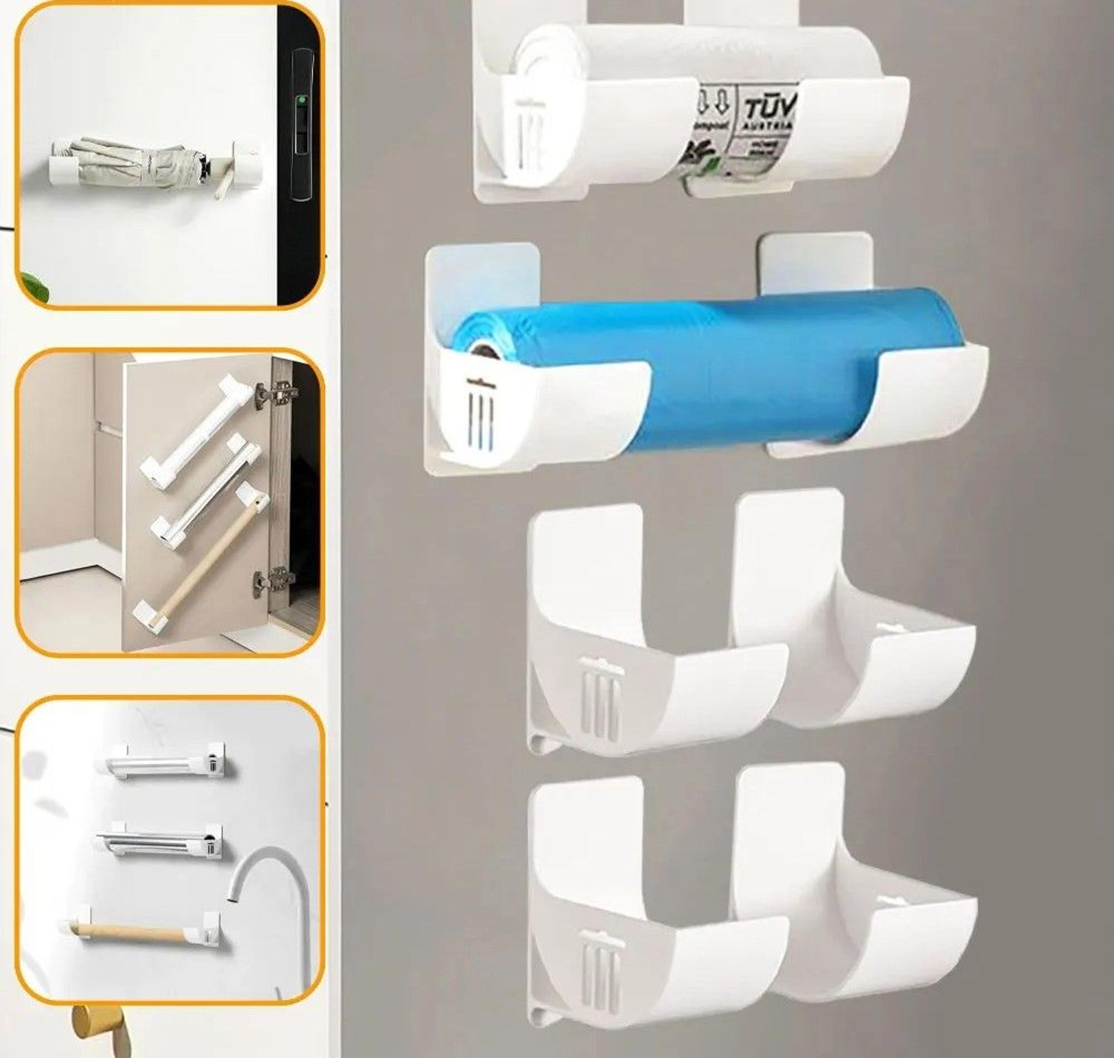 4 pack self adhesive storage holders multipurpose wall organizer clips