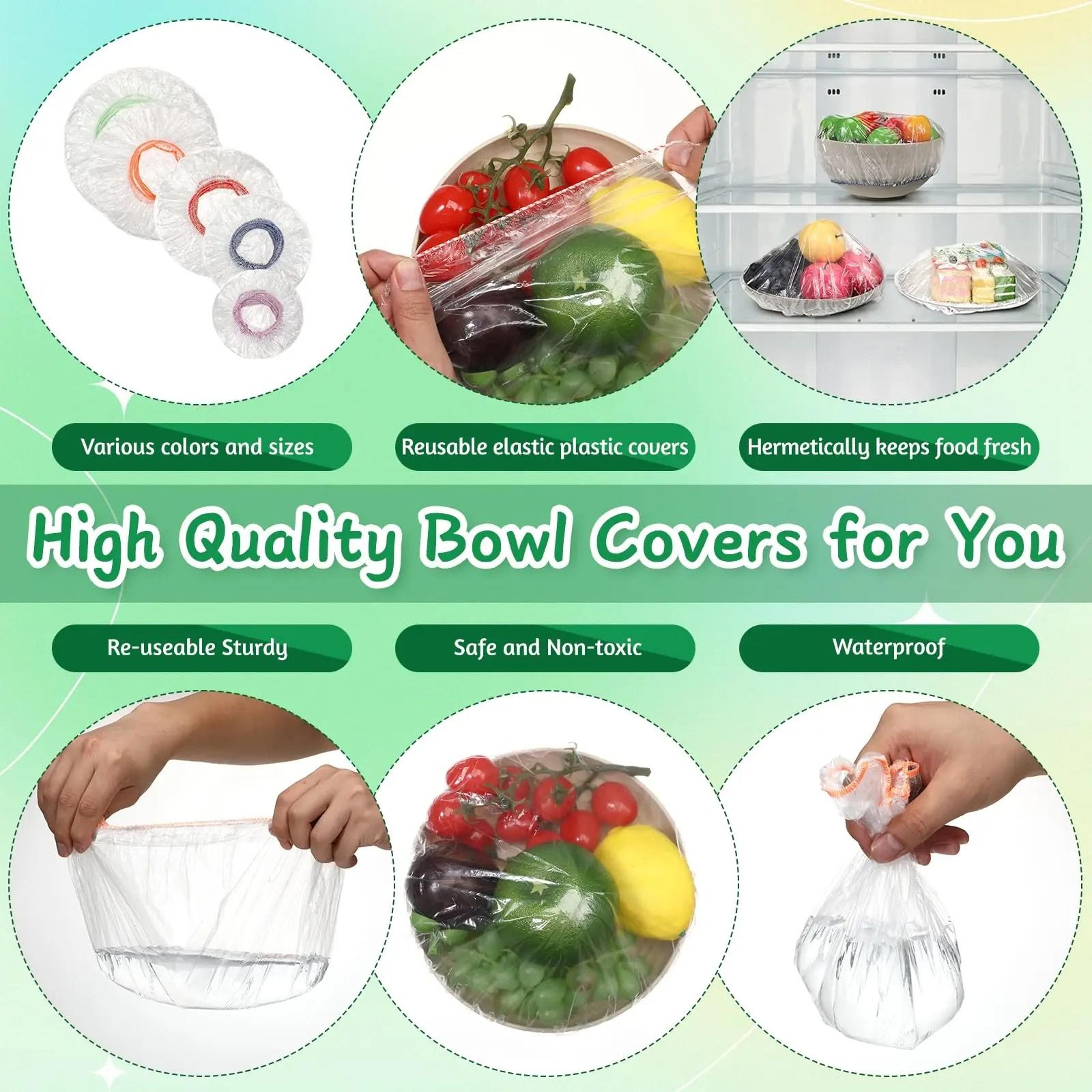 colorful elastic food covers disposable fresh keeping bowl protectors