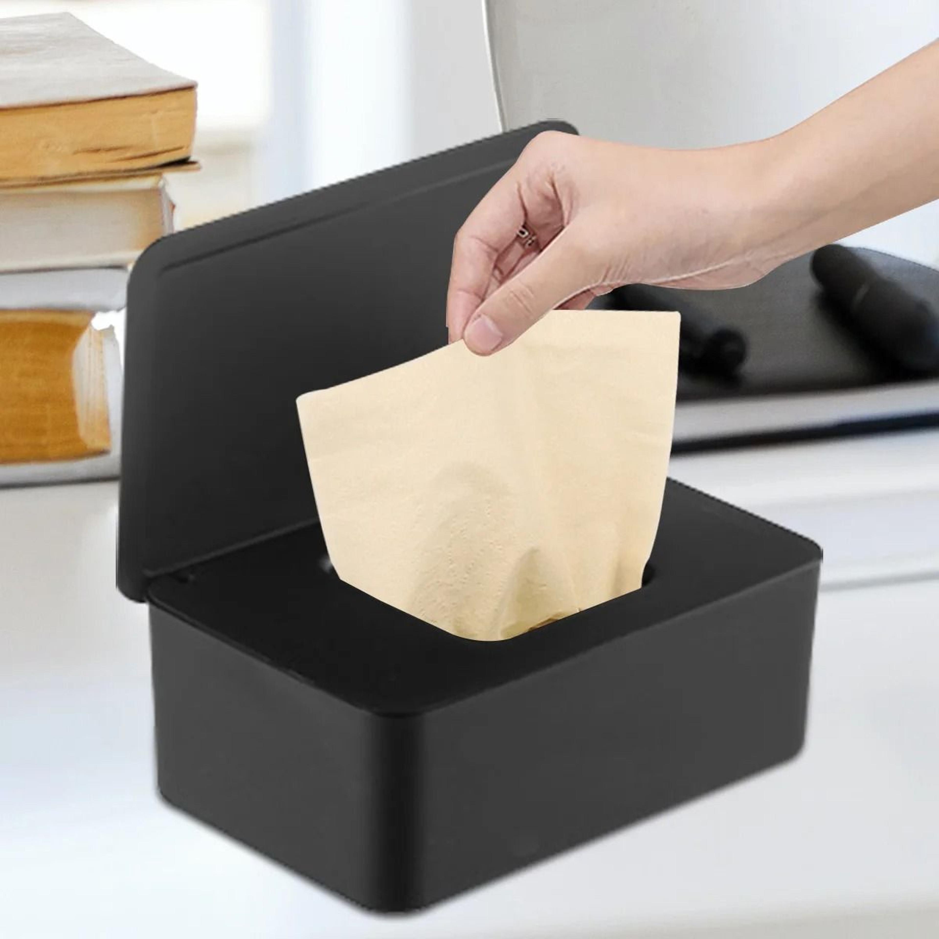 portable wet wipes dispenser dustproof tissue storage box with lid
