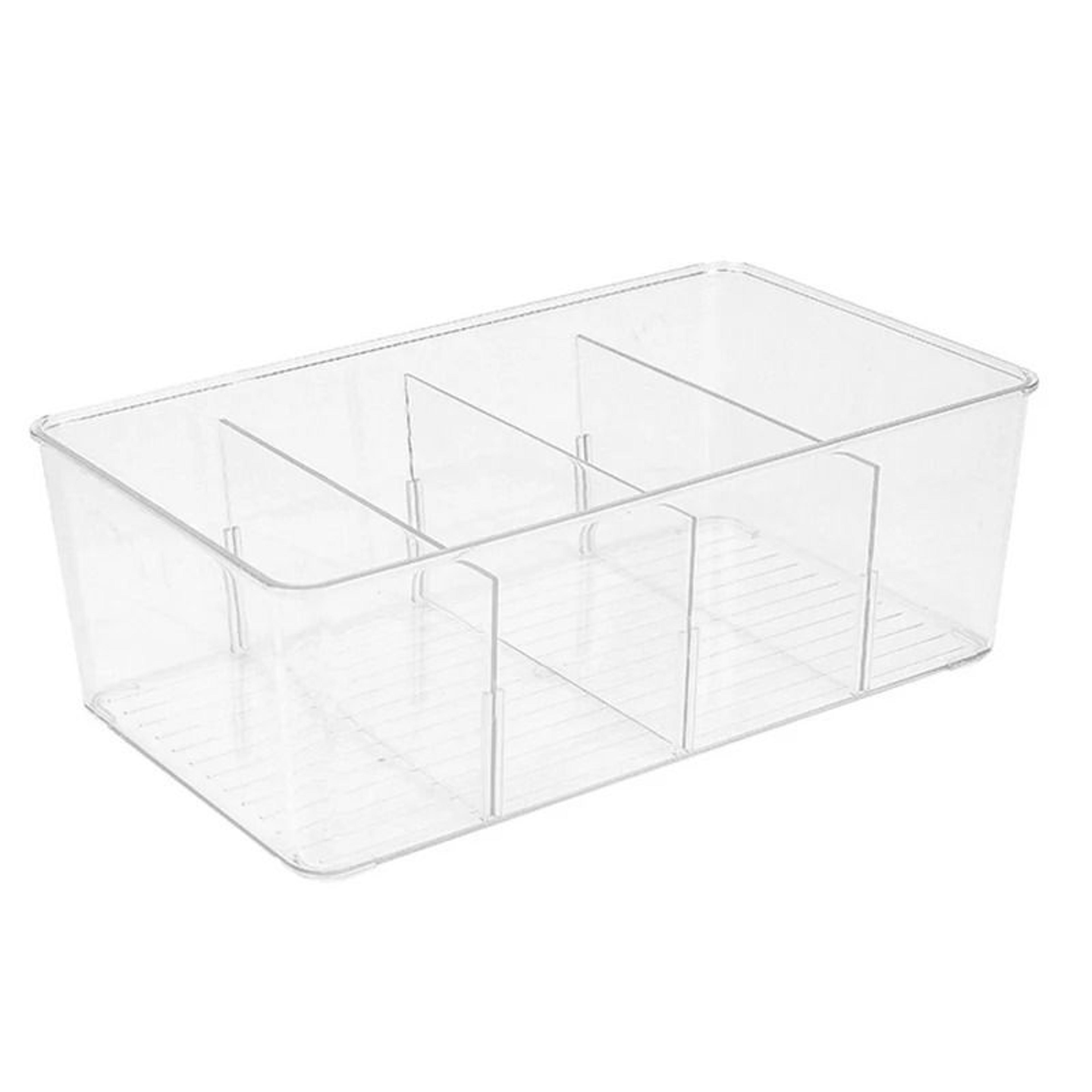 acrylic tea bag organizer box with lid transparent coffee and tea storage container