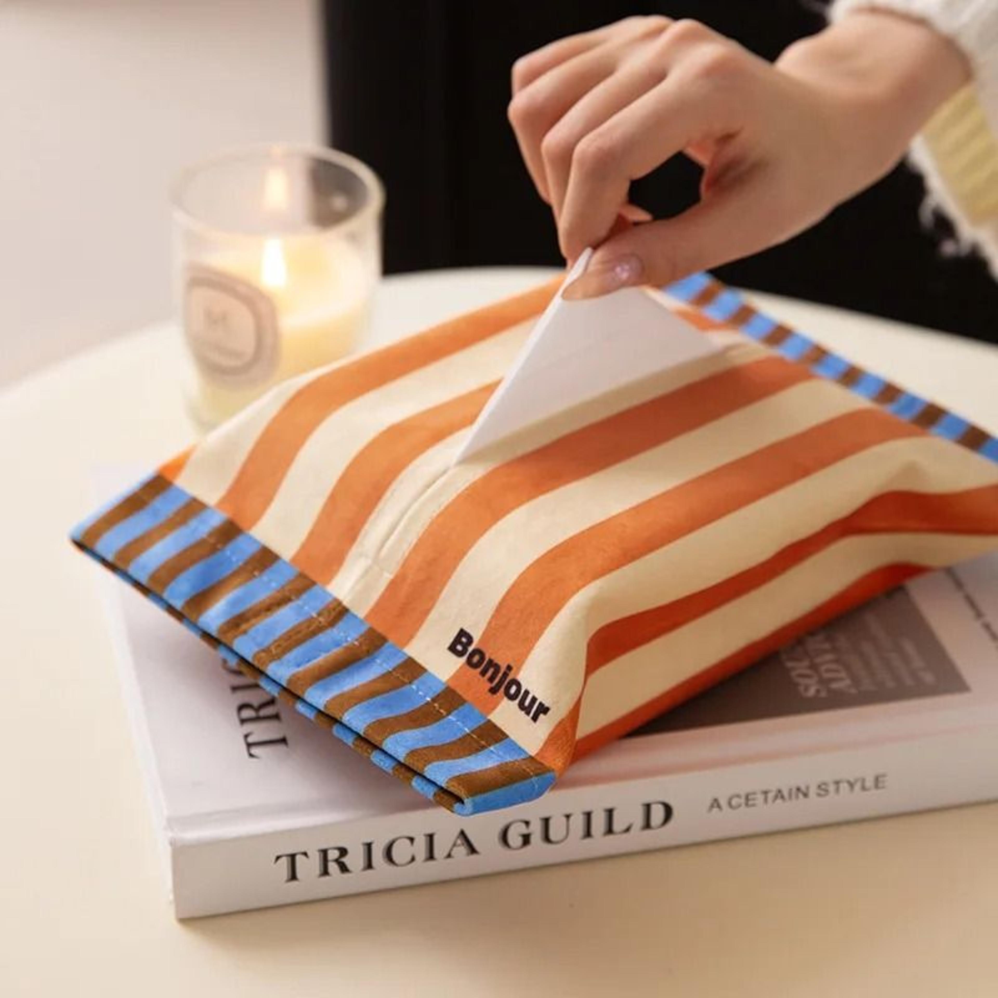 luxury decorative tissue box holder vintage napkin dispenser for bathroom, living room, office and car
