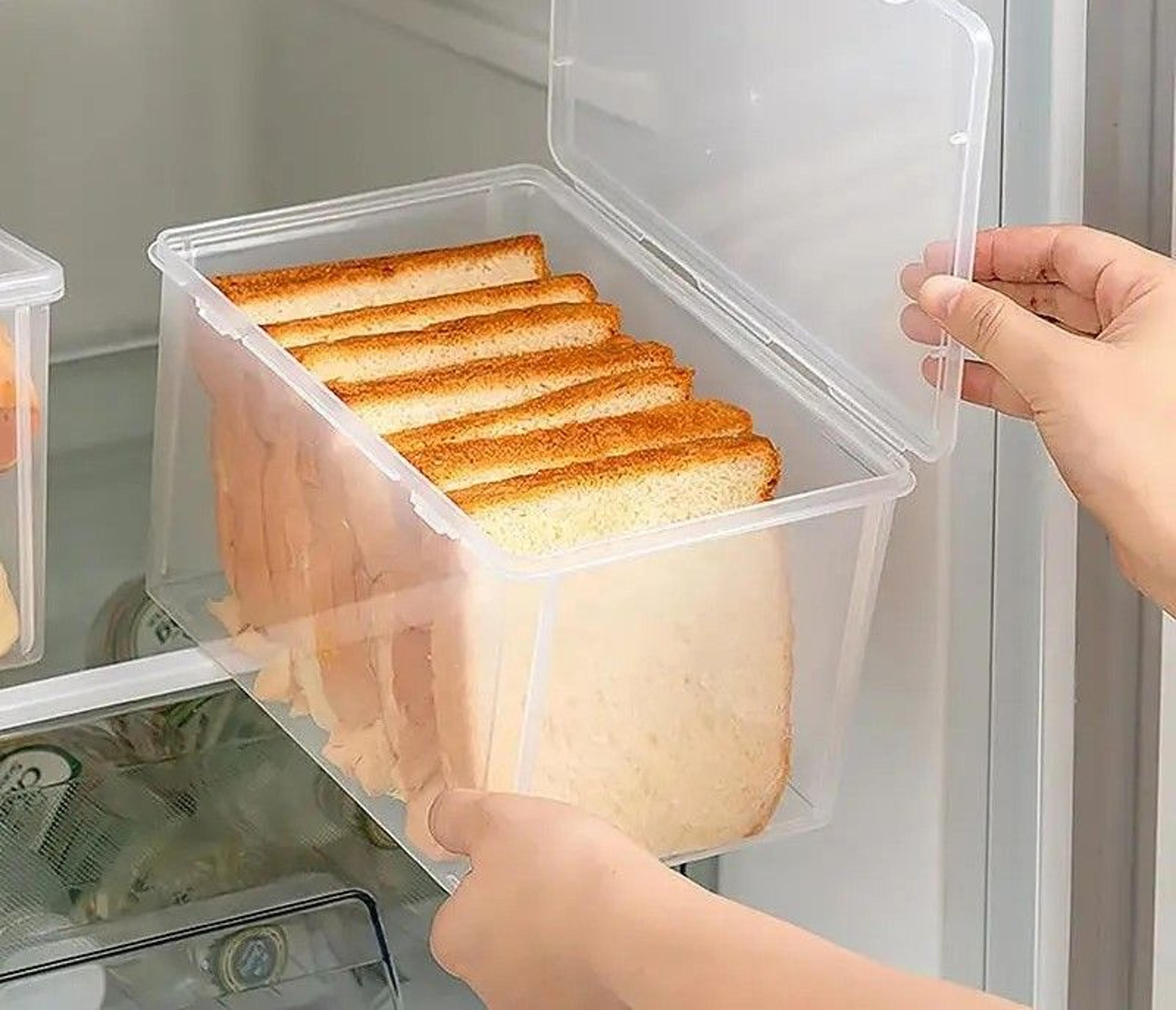 airtight bread storage container for homemade bread, cakes & kitchen food organization