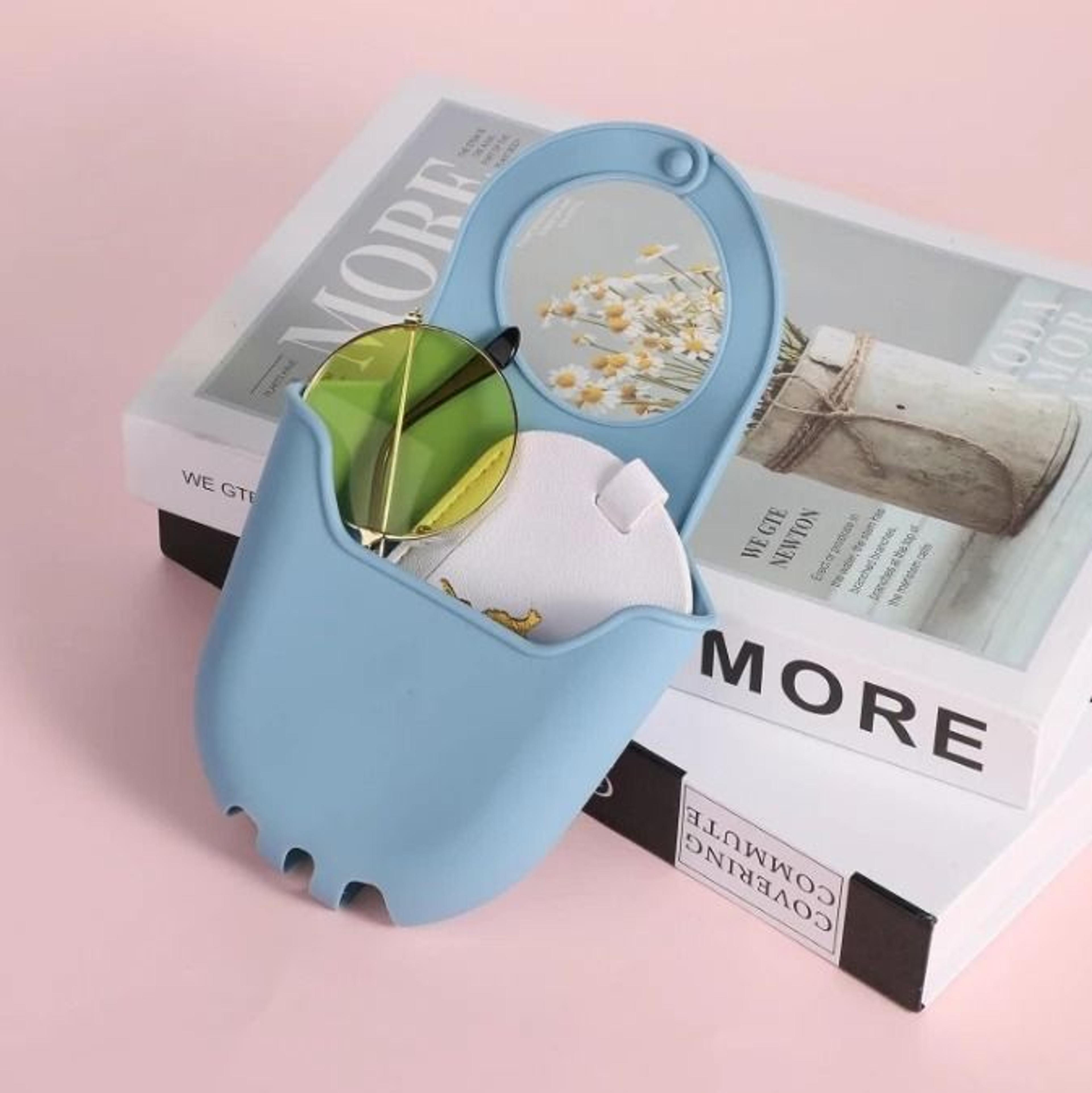 over-the-sink sponge holder & drain basket for soap, scrubbers and kitchen accessories