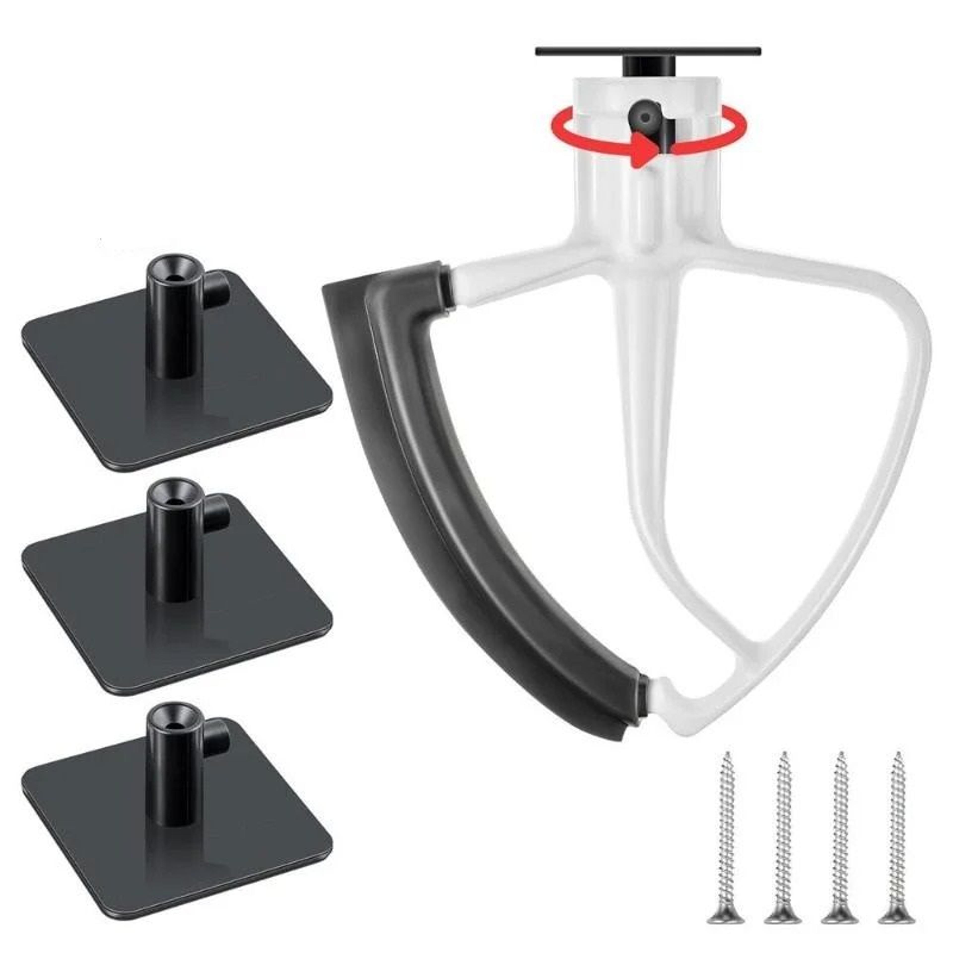 stand mixer attachment holder wall mount organizer for mixer accessories