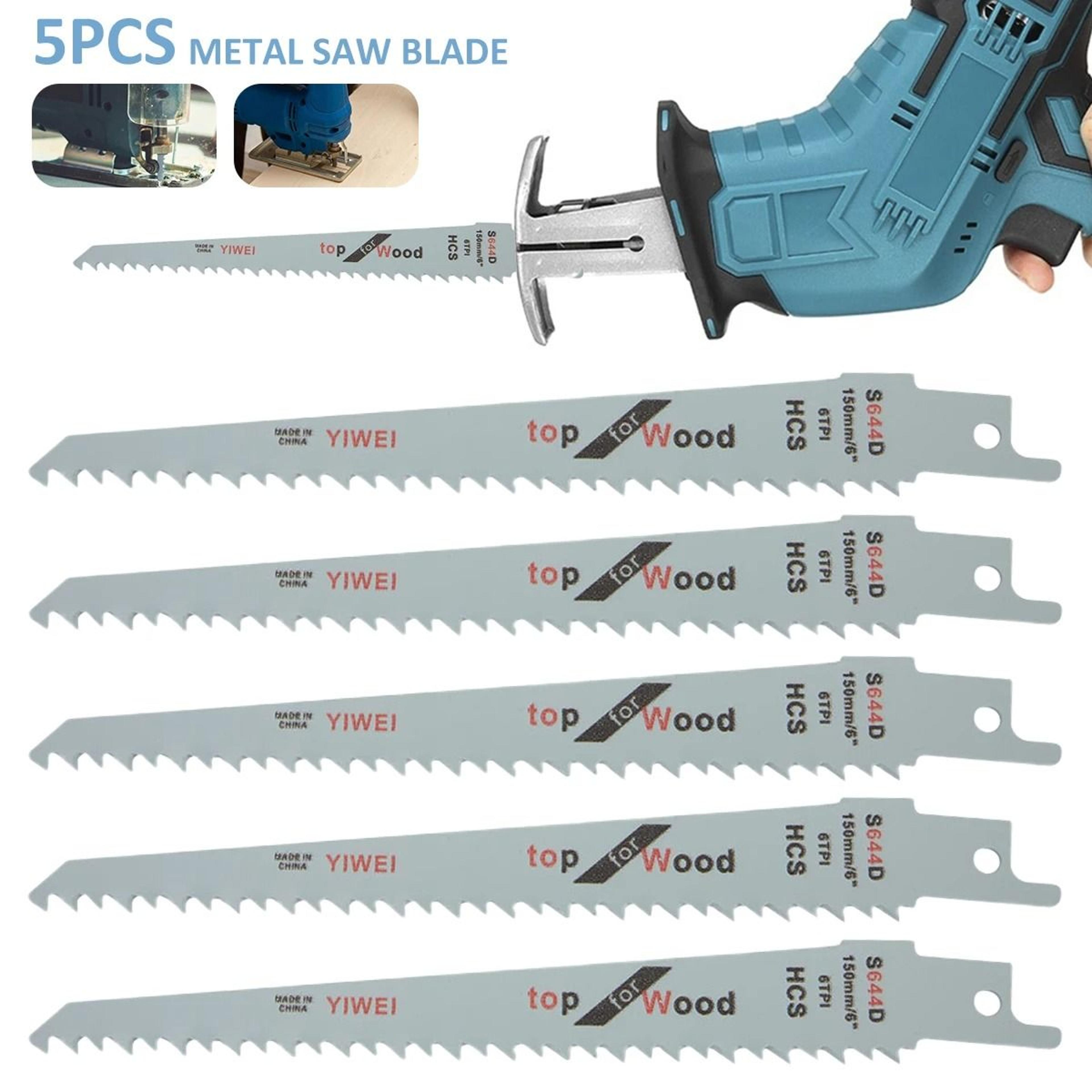 5 piece reciprocating and jig saw blade set
