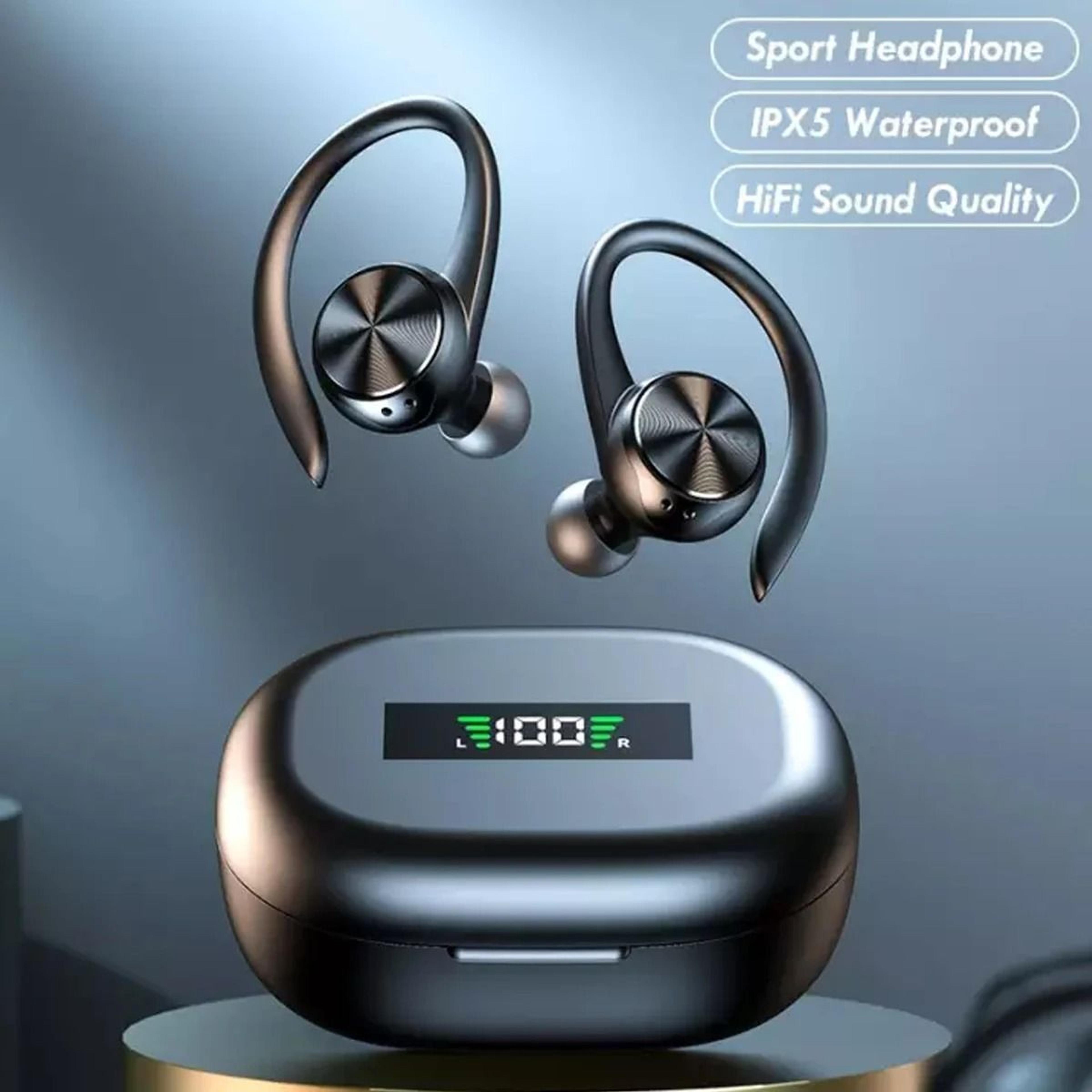 wireless bluetooth sports earbuds with charging case