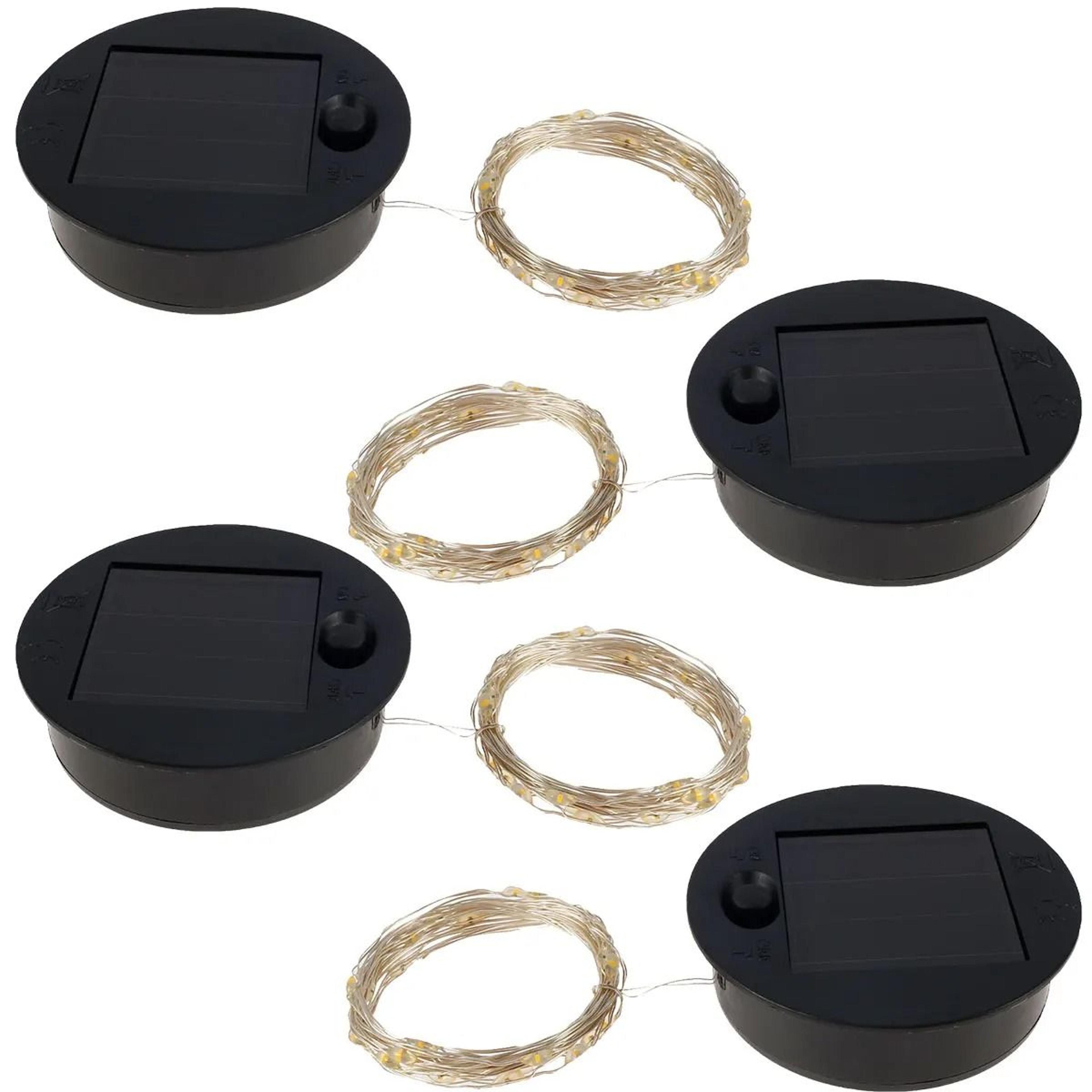 solar lantern replacement lid with led string light