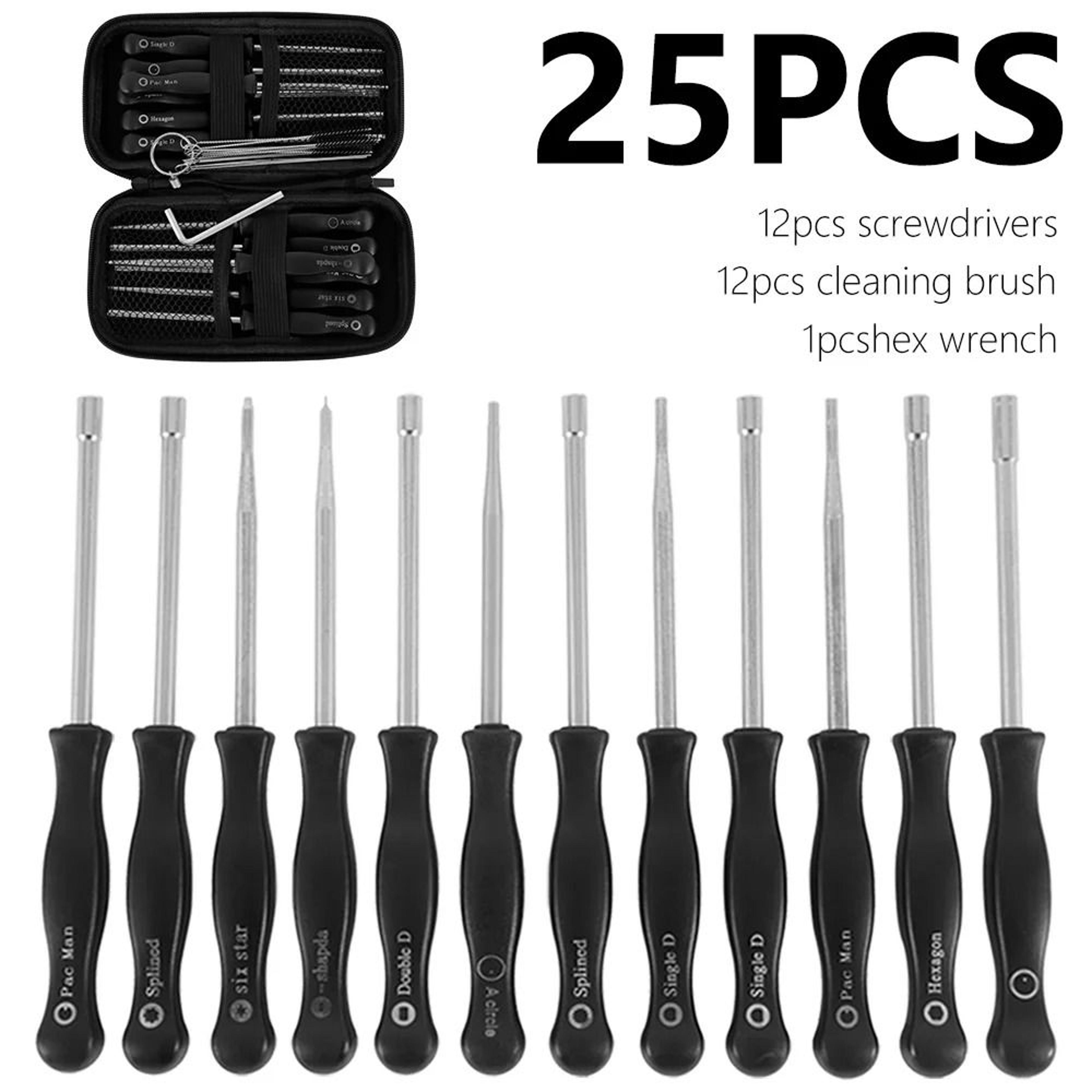 25 piece carburetor adjustment and cleaning tool set