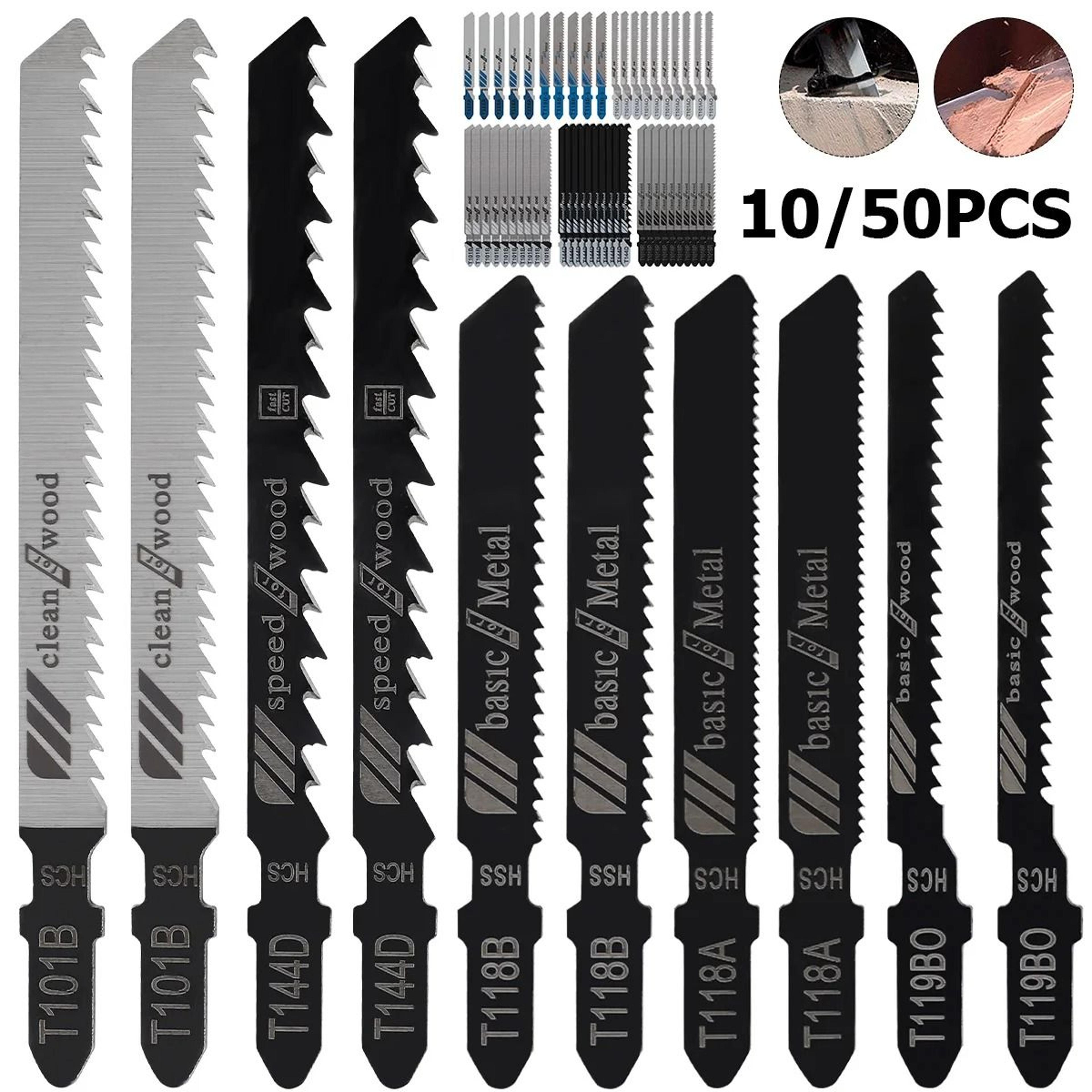 t shank jigsaw blade set for wood and metal