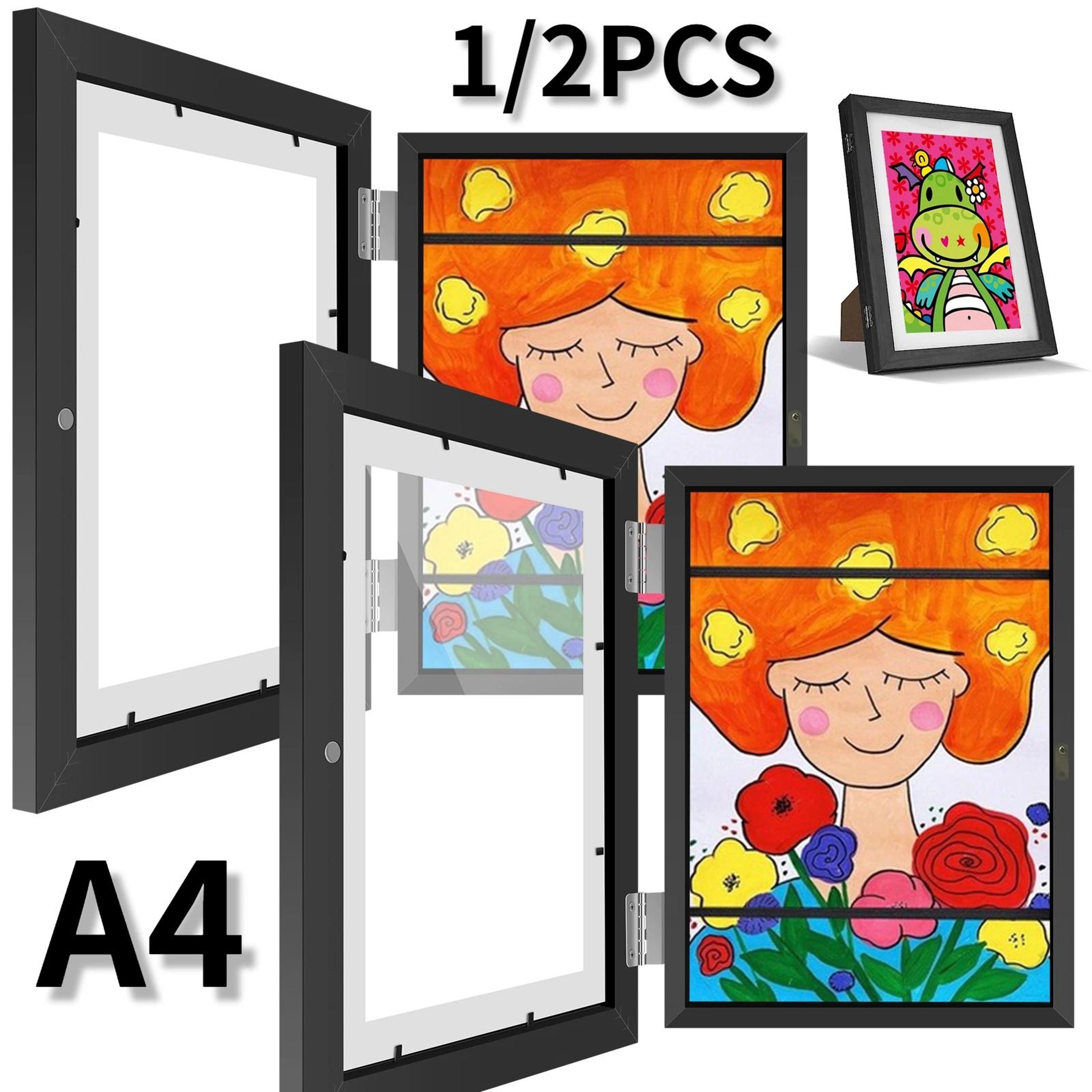 magnetic kids art frame a4 front opening display