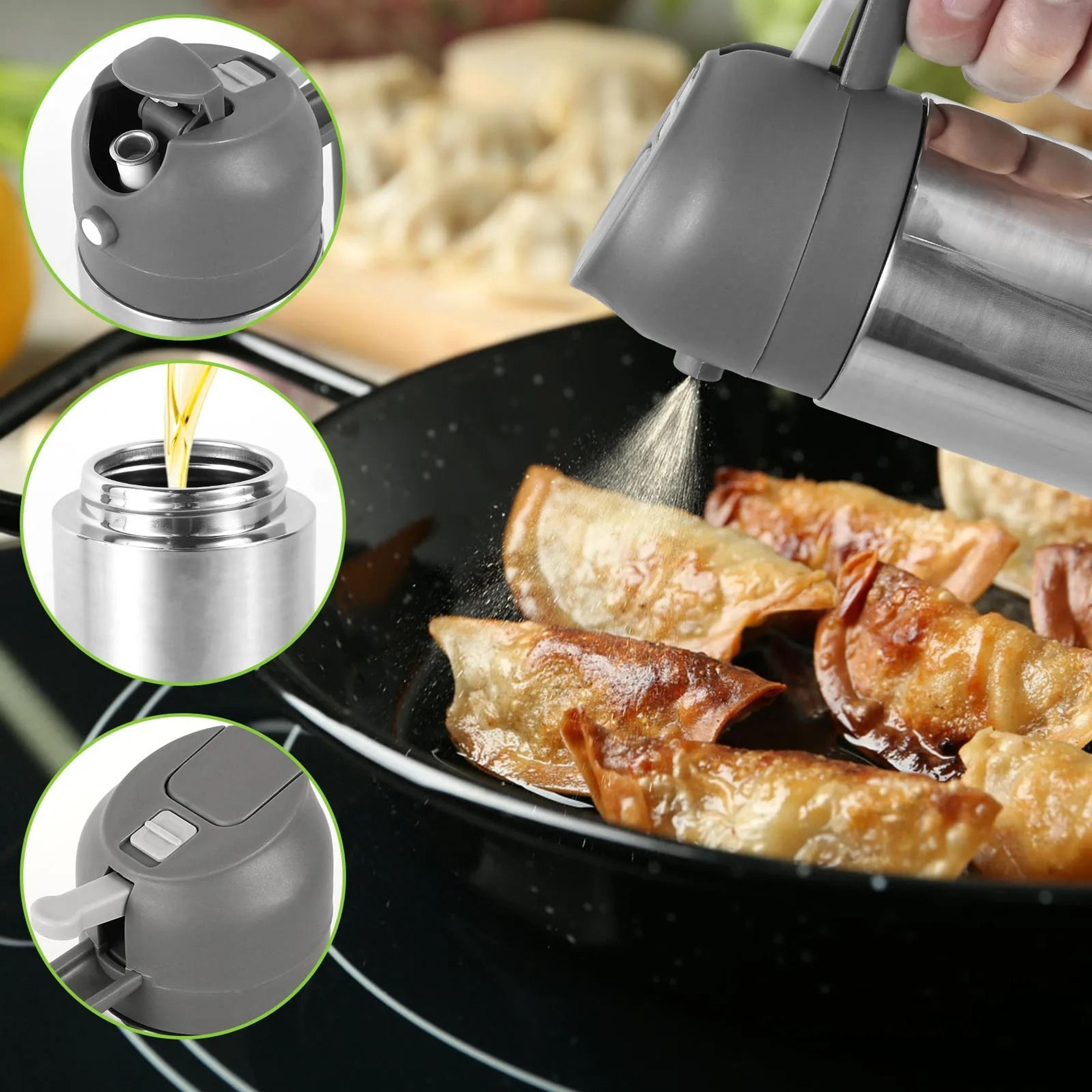 16.91 oz stainless steel cooking oil sprayer bottle