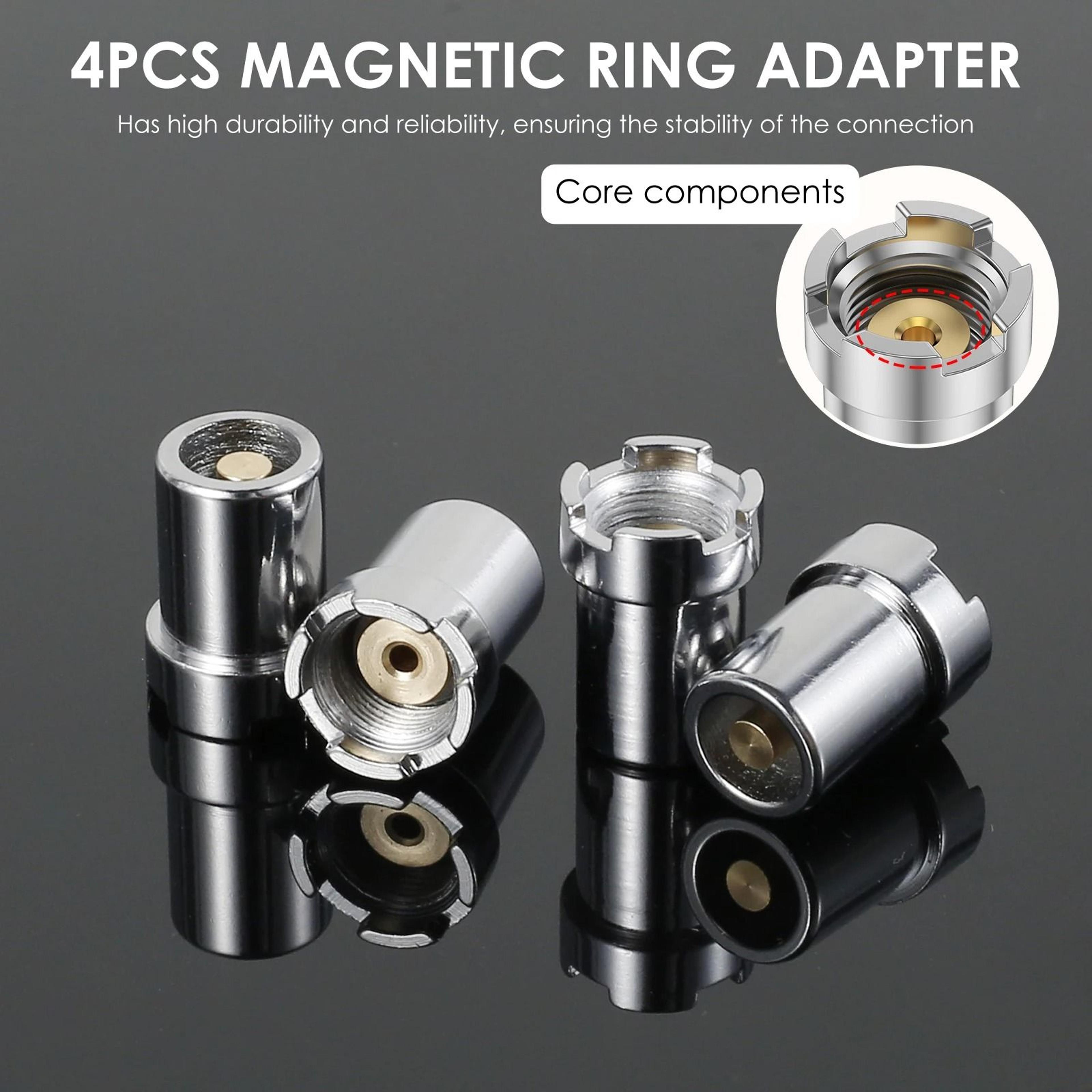 4 piece universal magnetic thread adapter rings