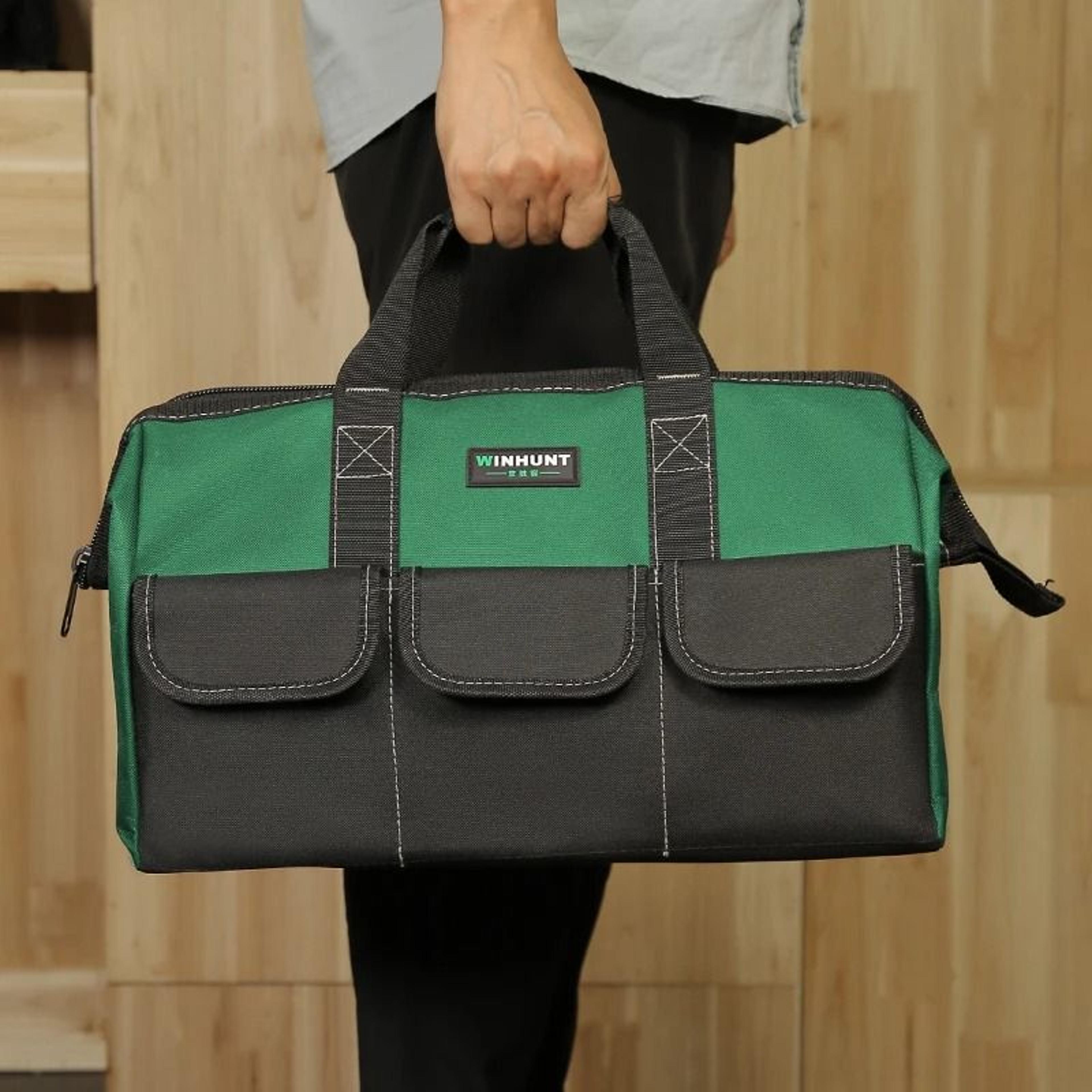 large capacity wear resistant tool bag organizer