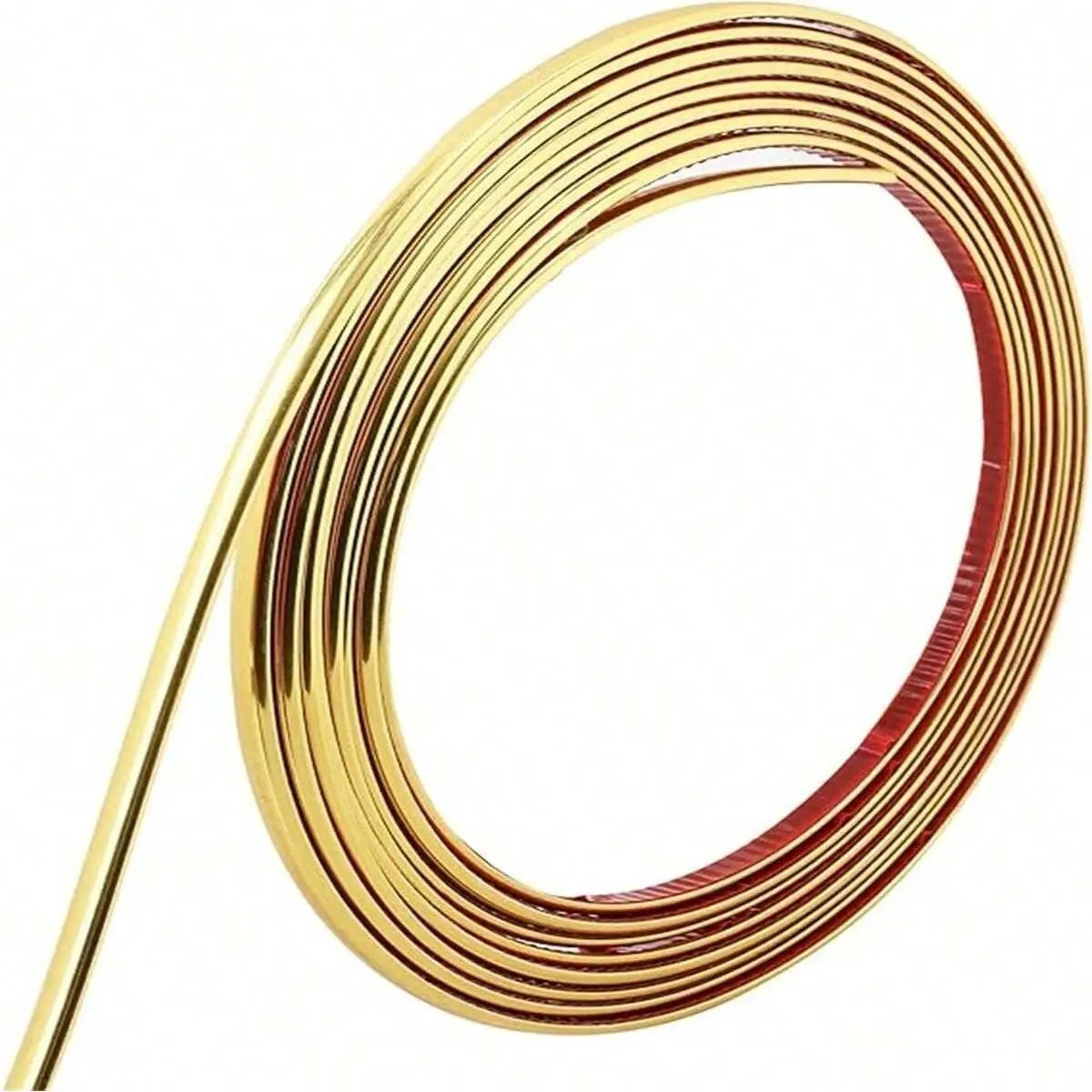 gold peel and stick wall trim roll