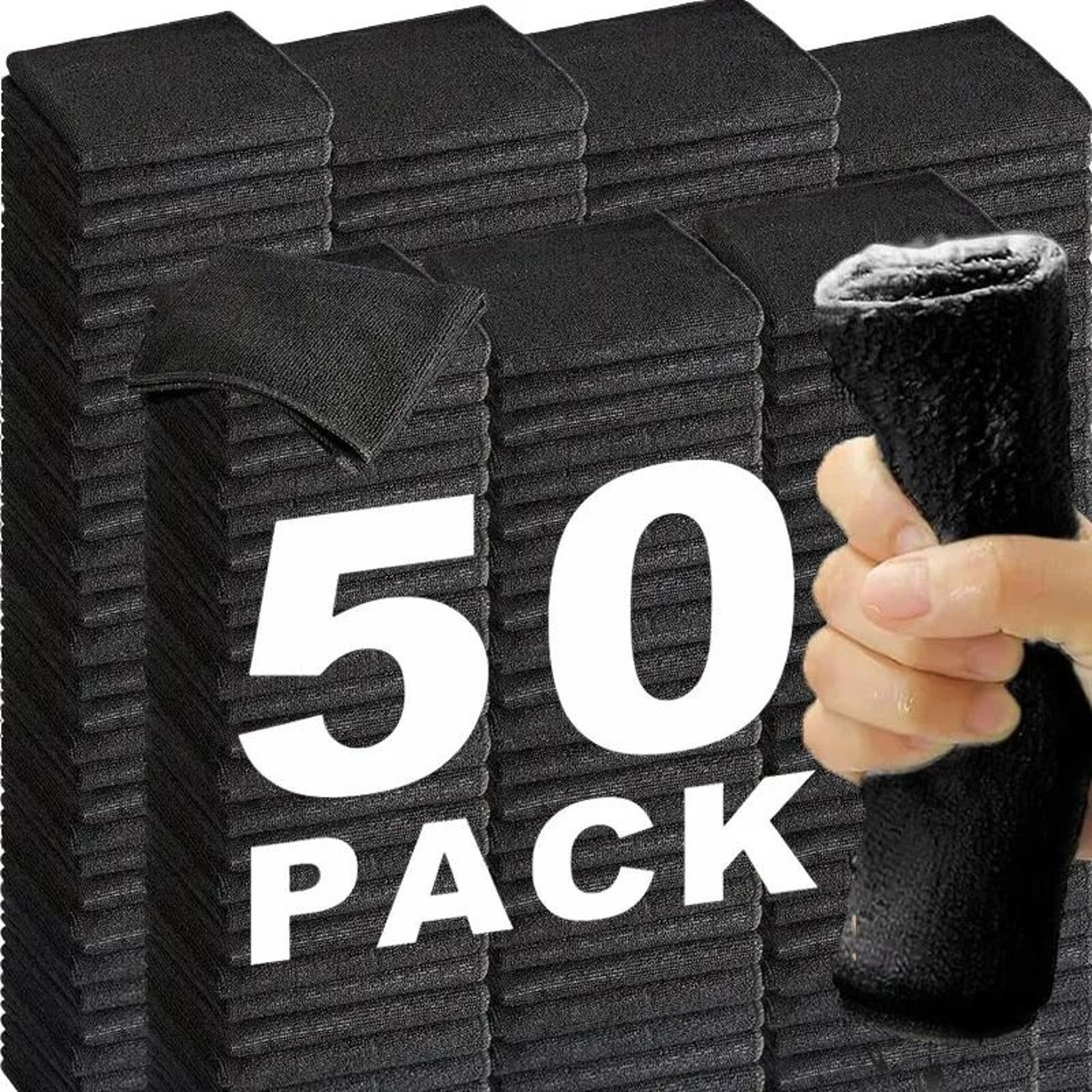 black microfiber cleaning cloths for car and home