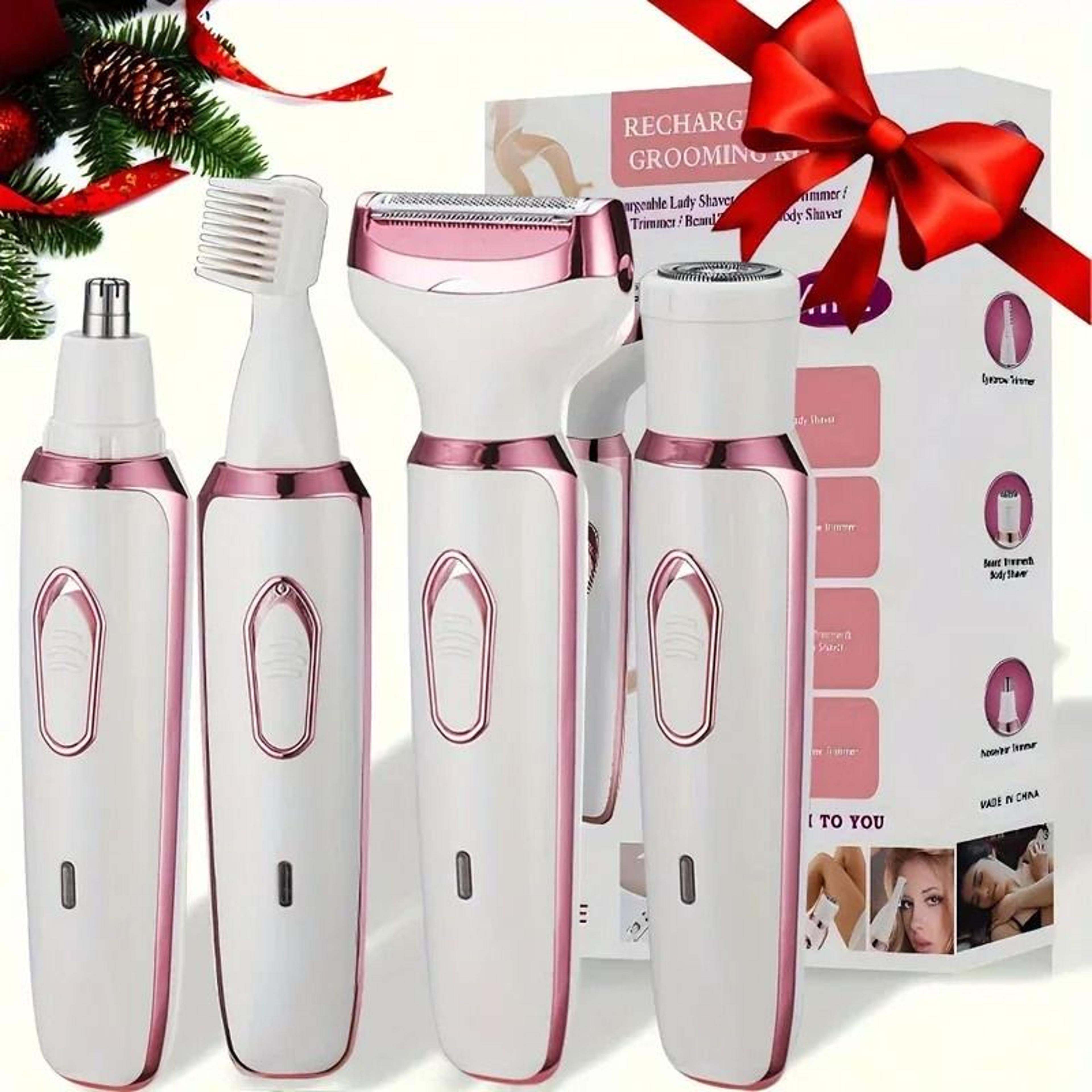 4 in 1 womens electric hair remover usb rechargeable trimmer set