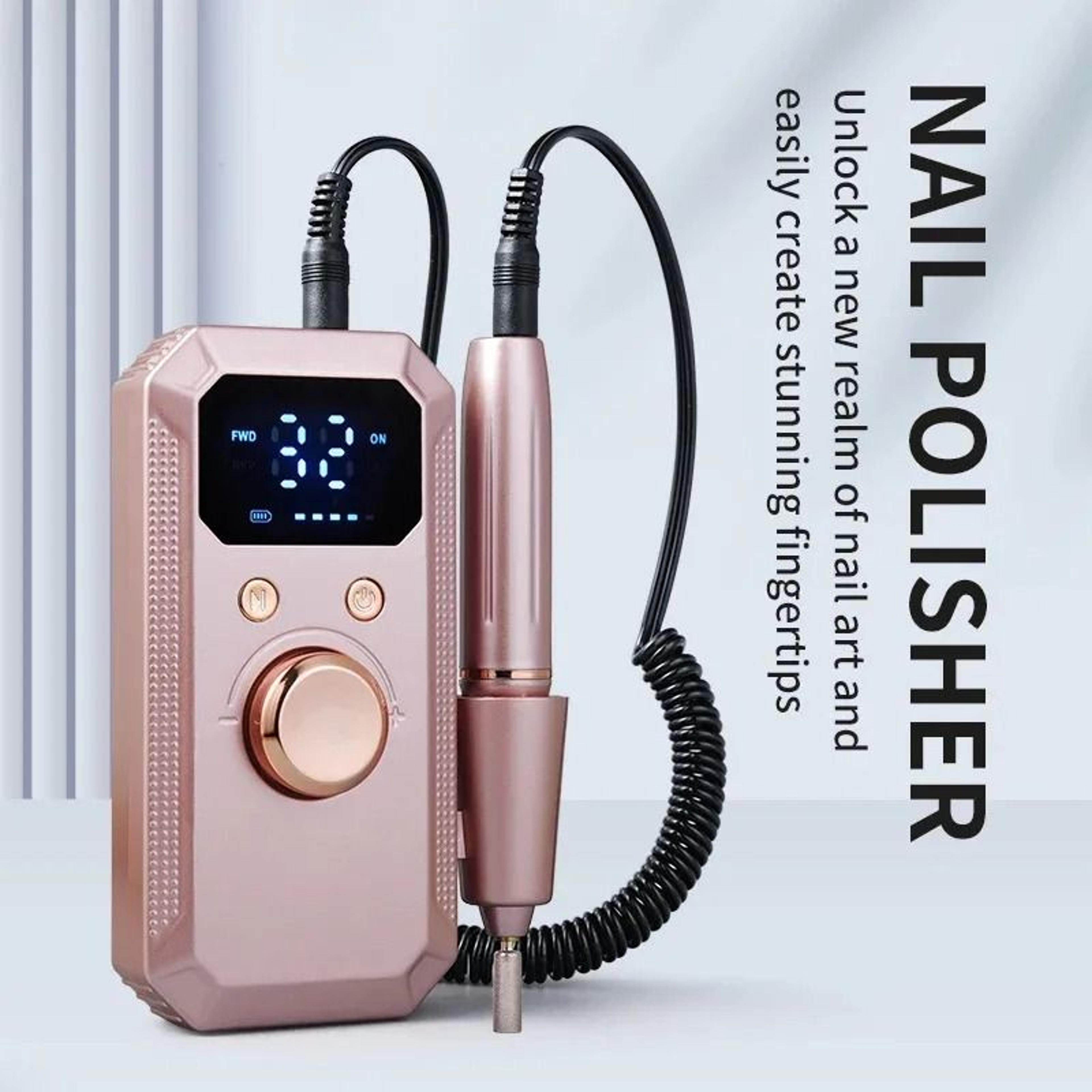 rechargeable electric nail drill 32000 rpm cordless nail file kit