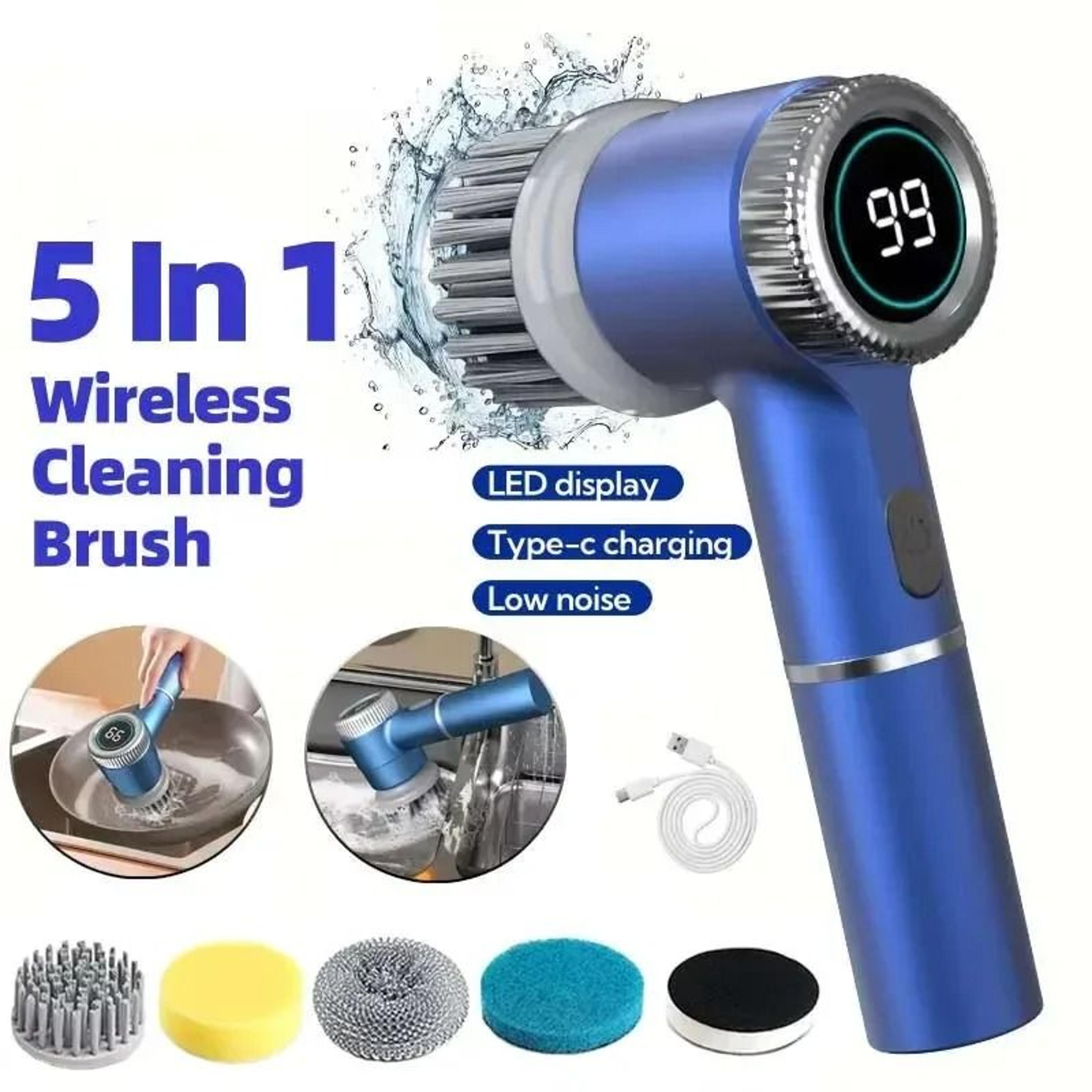 cordless power scrub brush for kitchen and bathroom