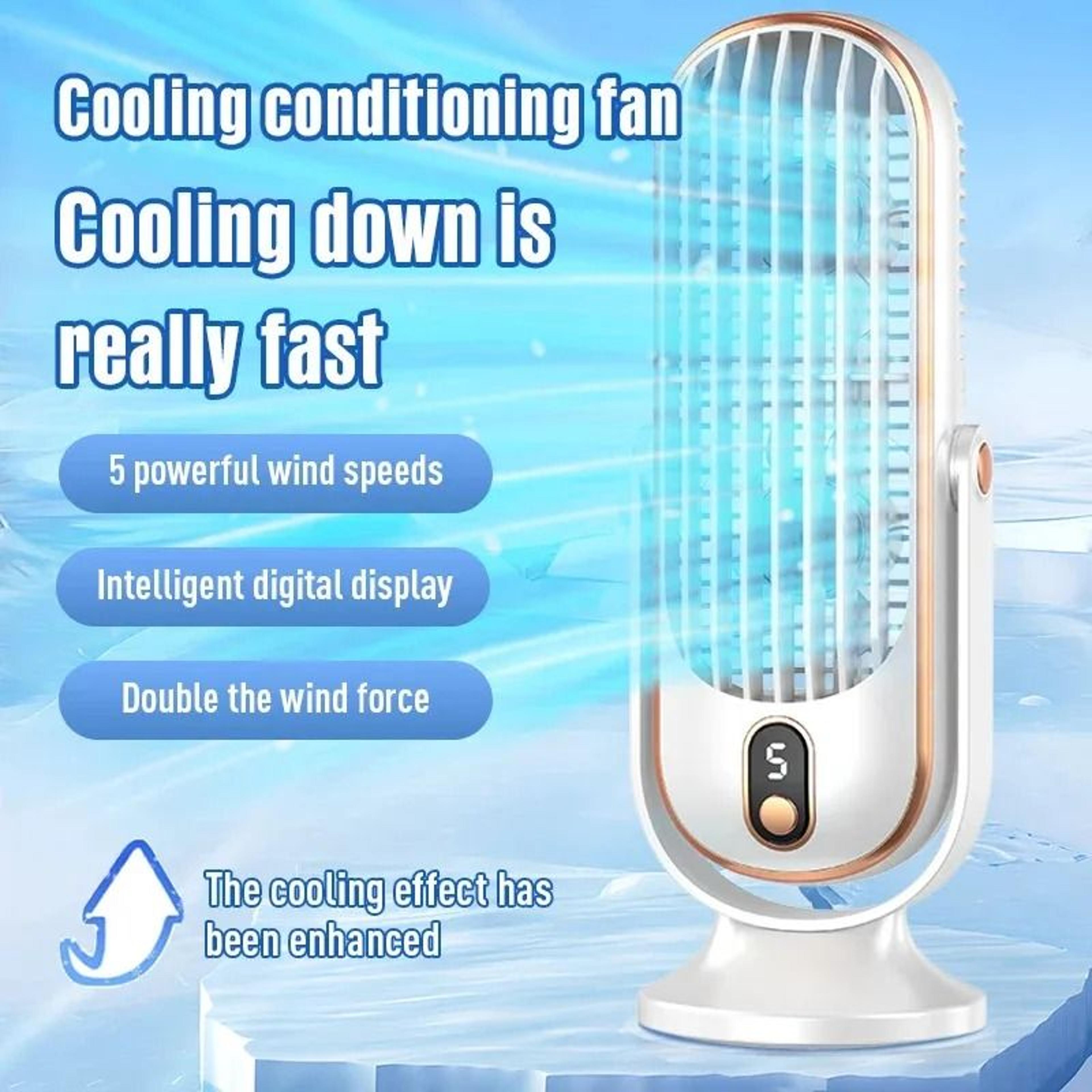 portable rechargeable desktop cooling fan 5 speed
