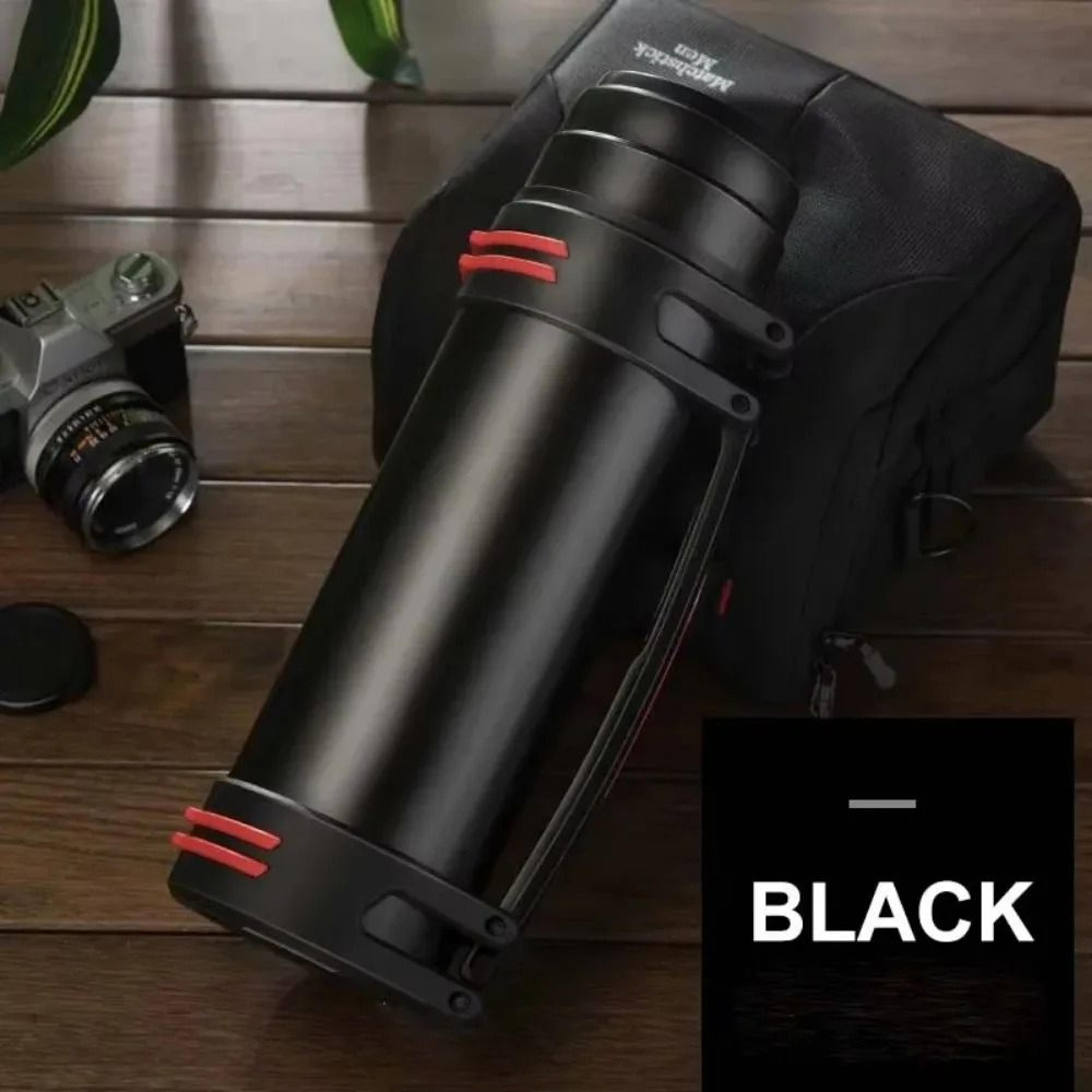 large stainless steel vacuum thermos bottle