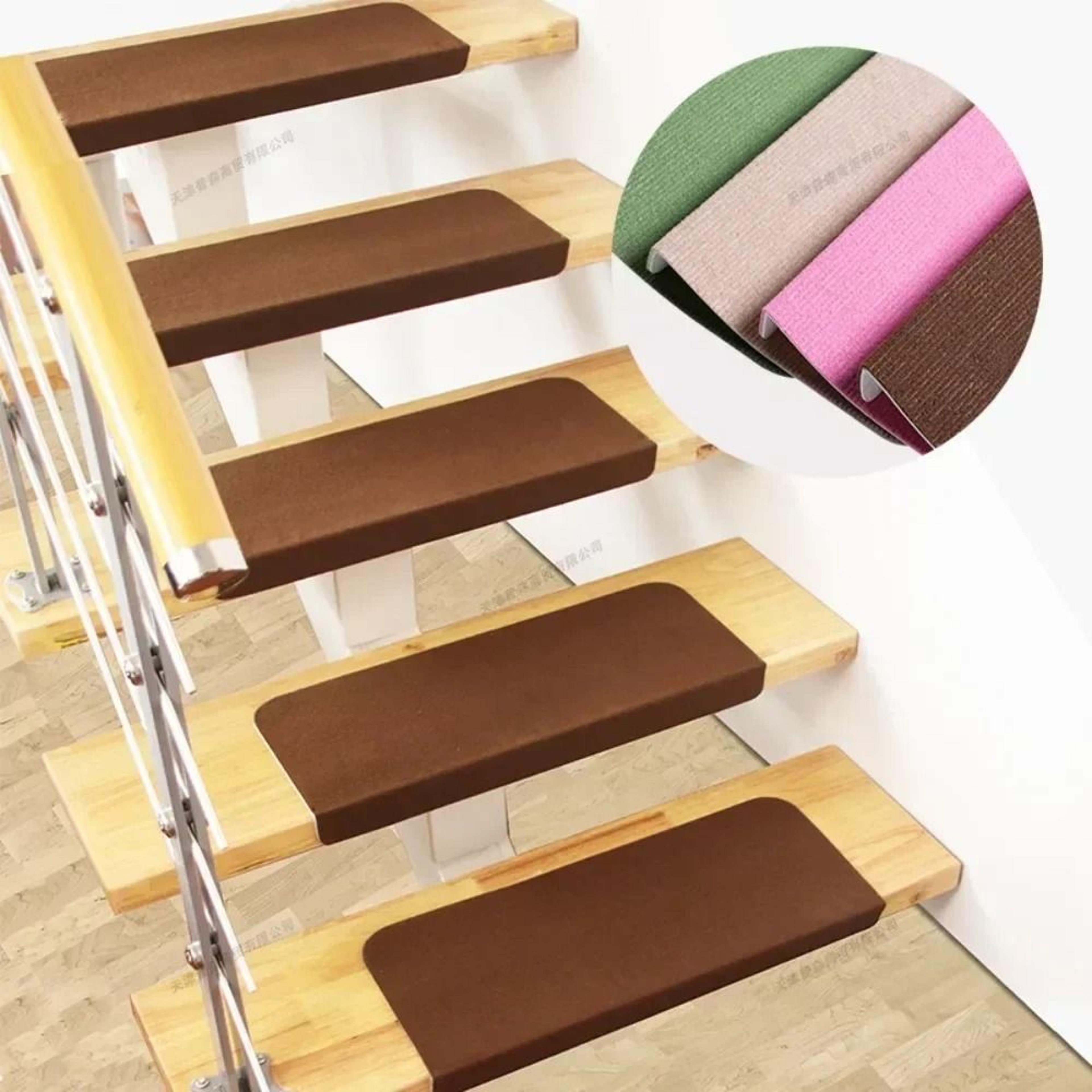 10 piece non slip self adhesive stair tread pads