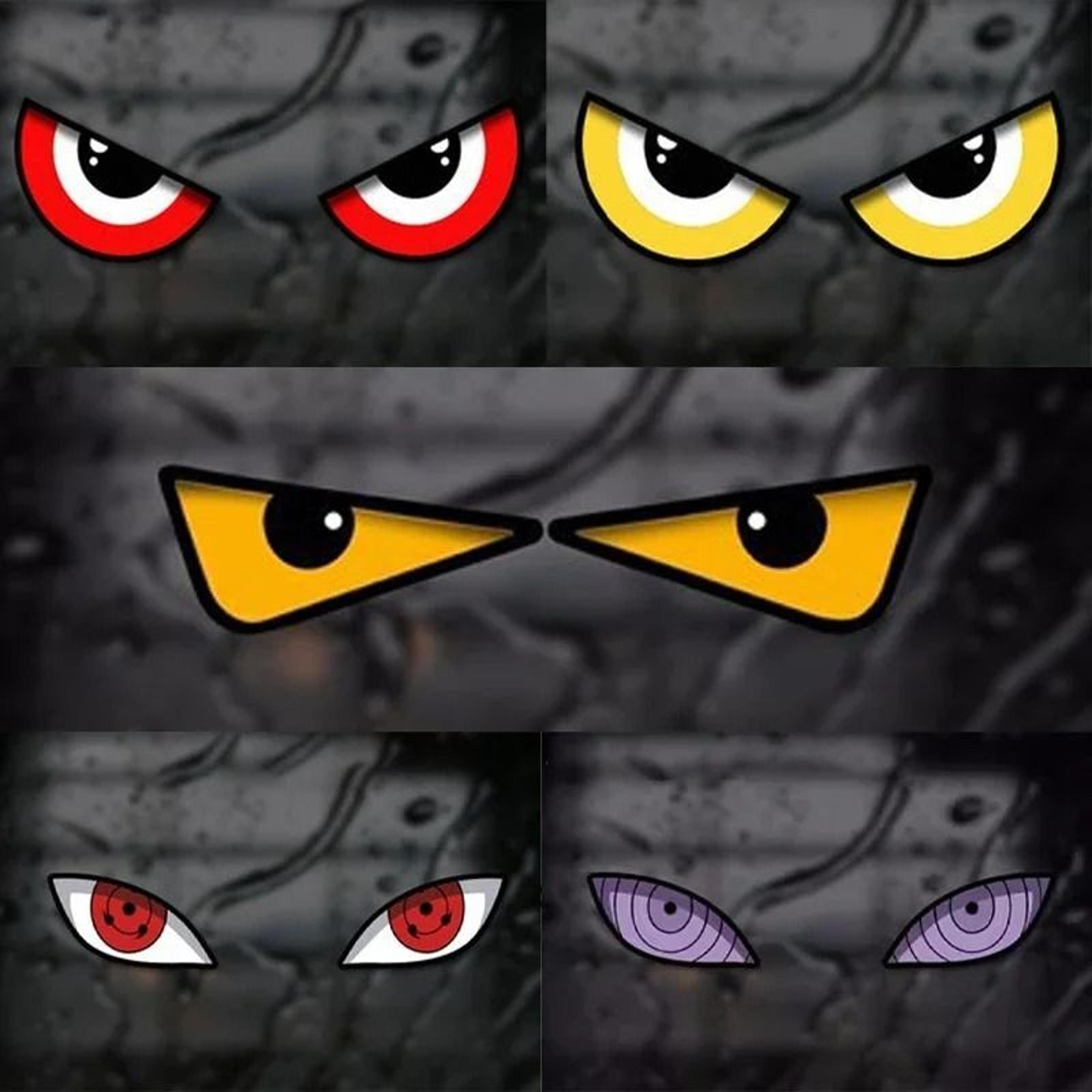 reflective devil eye car sticker