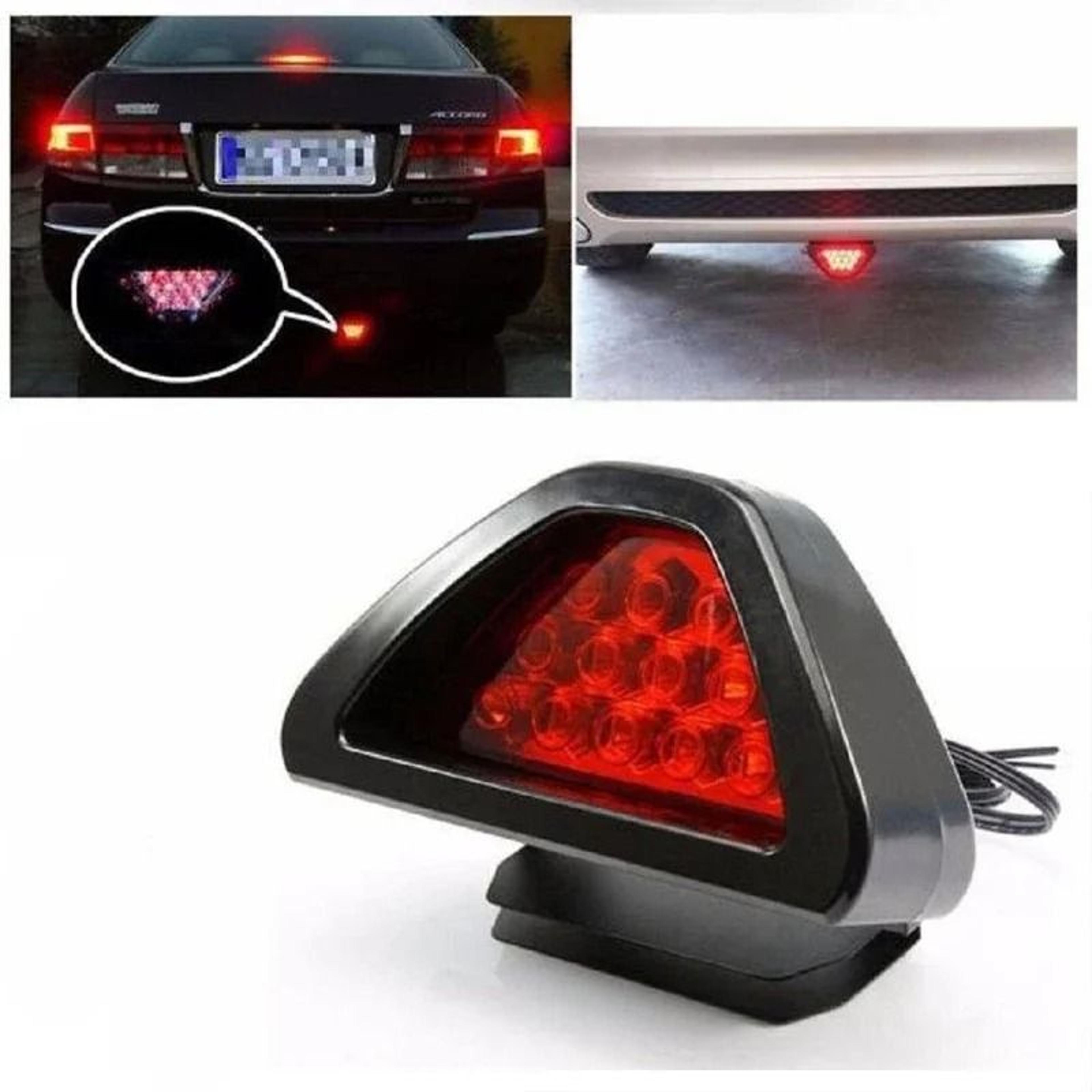 triangular motorsport style led rear safety light