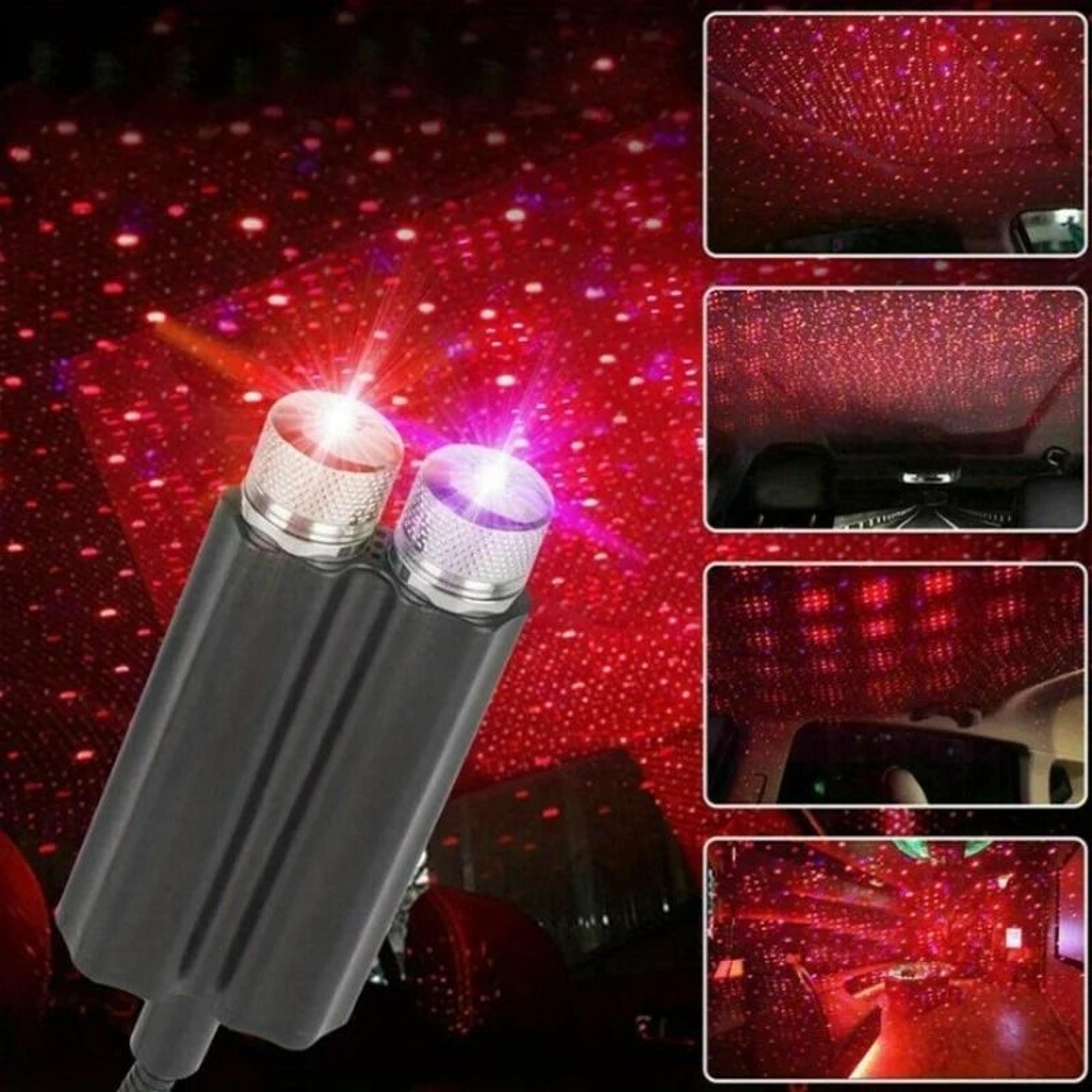 universal usb starry sky car roof led ambient light voice activated interior light