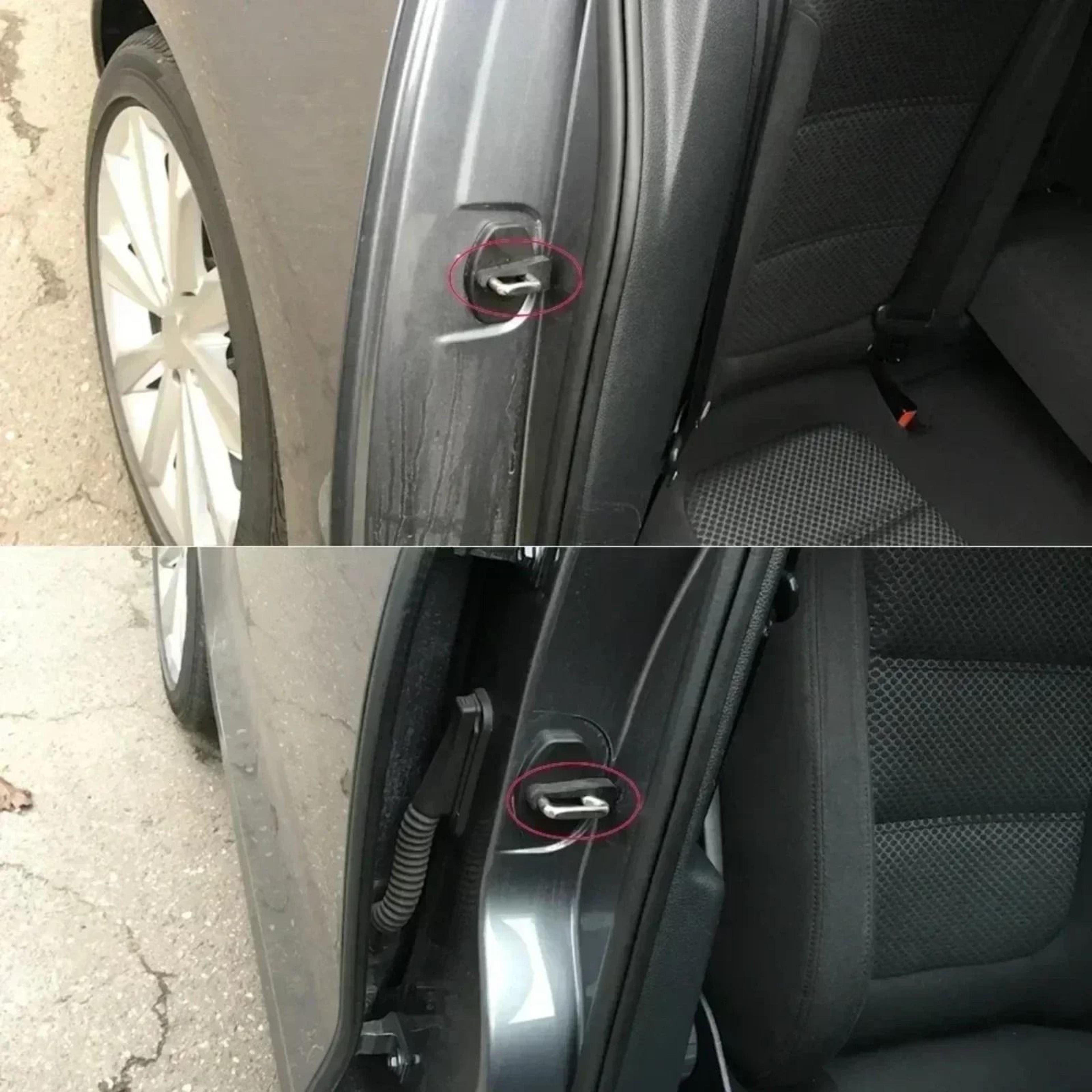 silicone car door lock protector covers shock absorbing anti collision pads