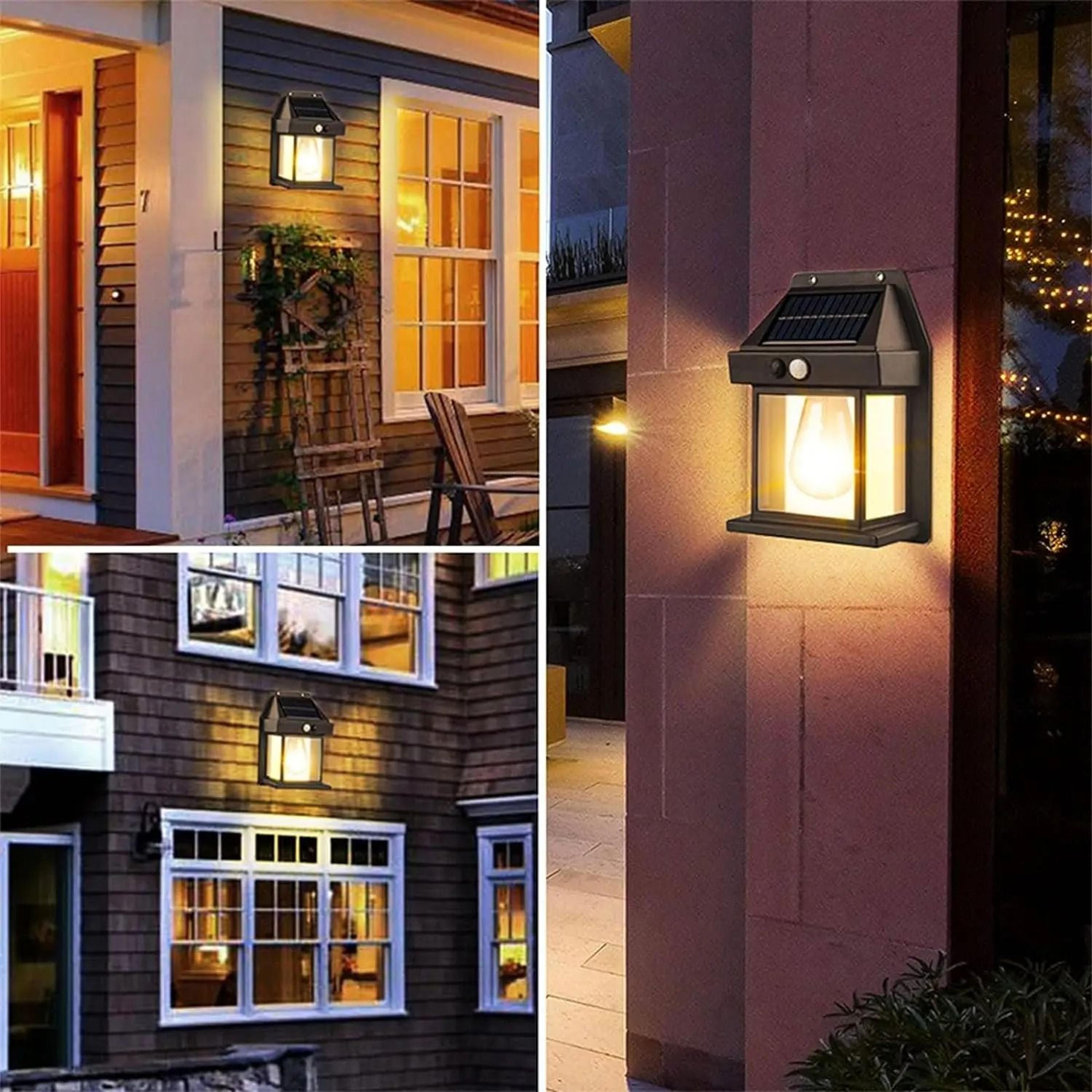 solar motion sensor wall light waterproof led security light for outdoor use