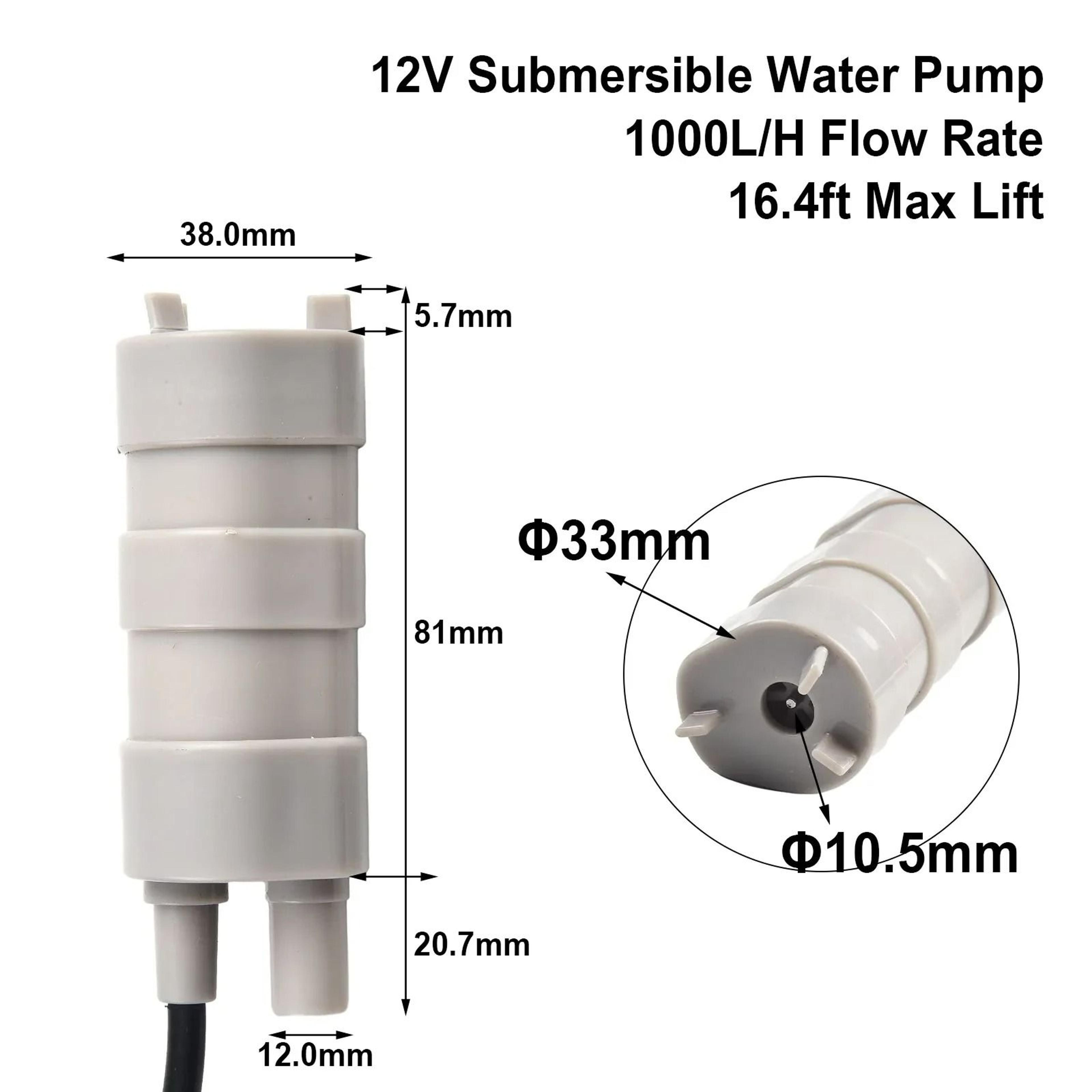12v submersible water pump high flow multifunction pump for garden, lawn & rv water systems