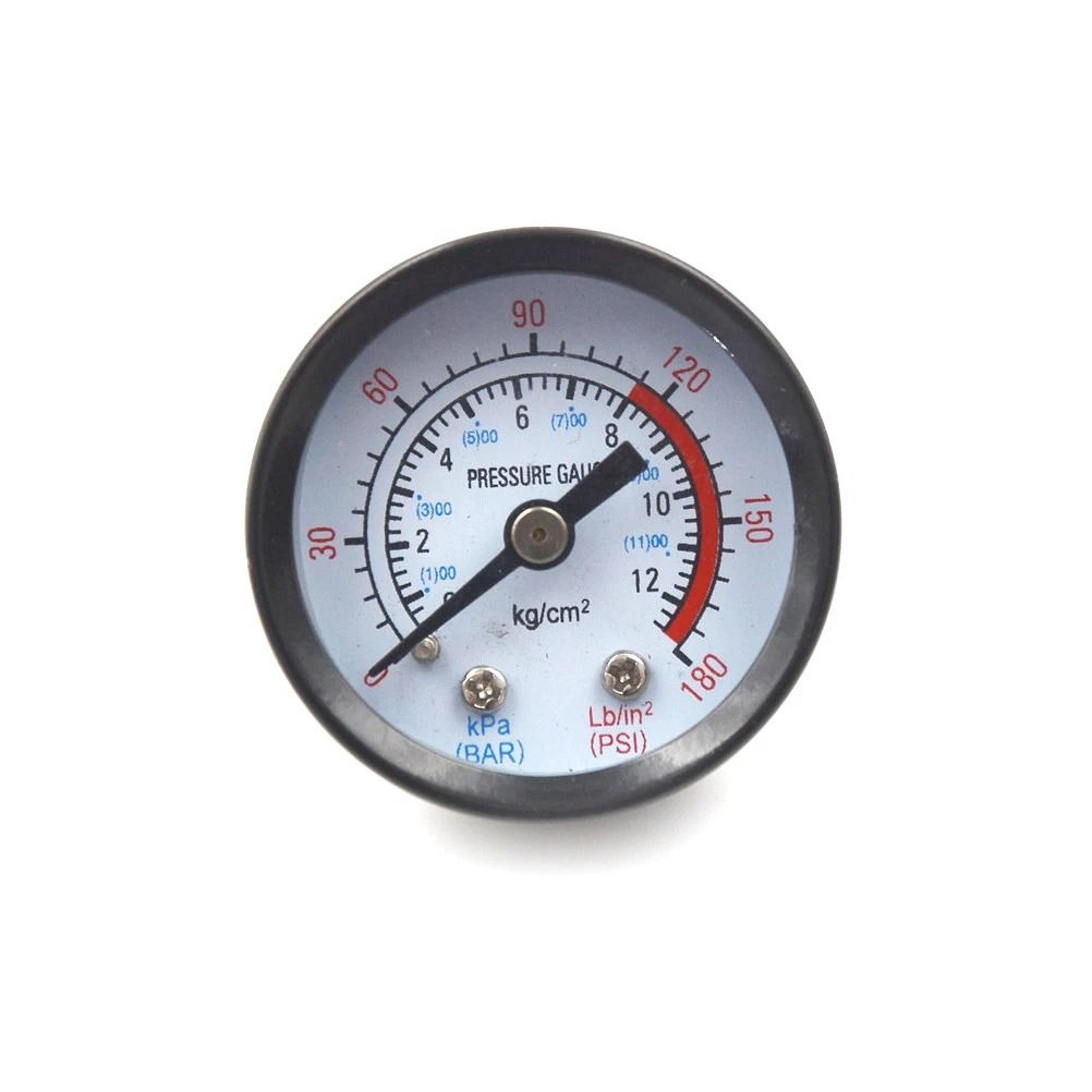 air compressor pressure gauge 1 4 inch bsp thread 0 to 180 psi manometer