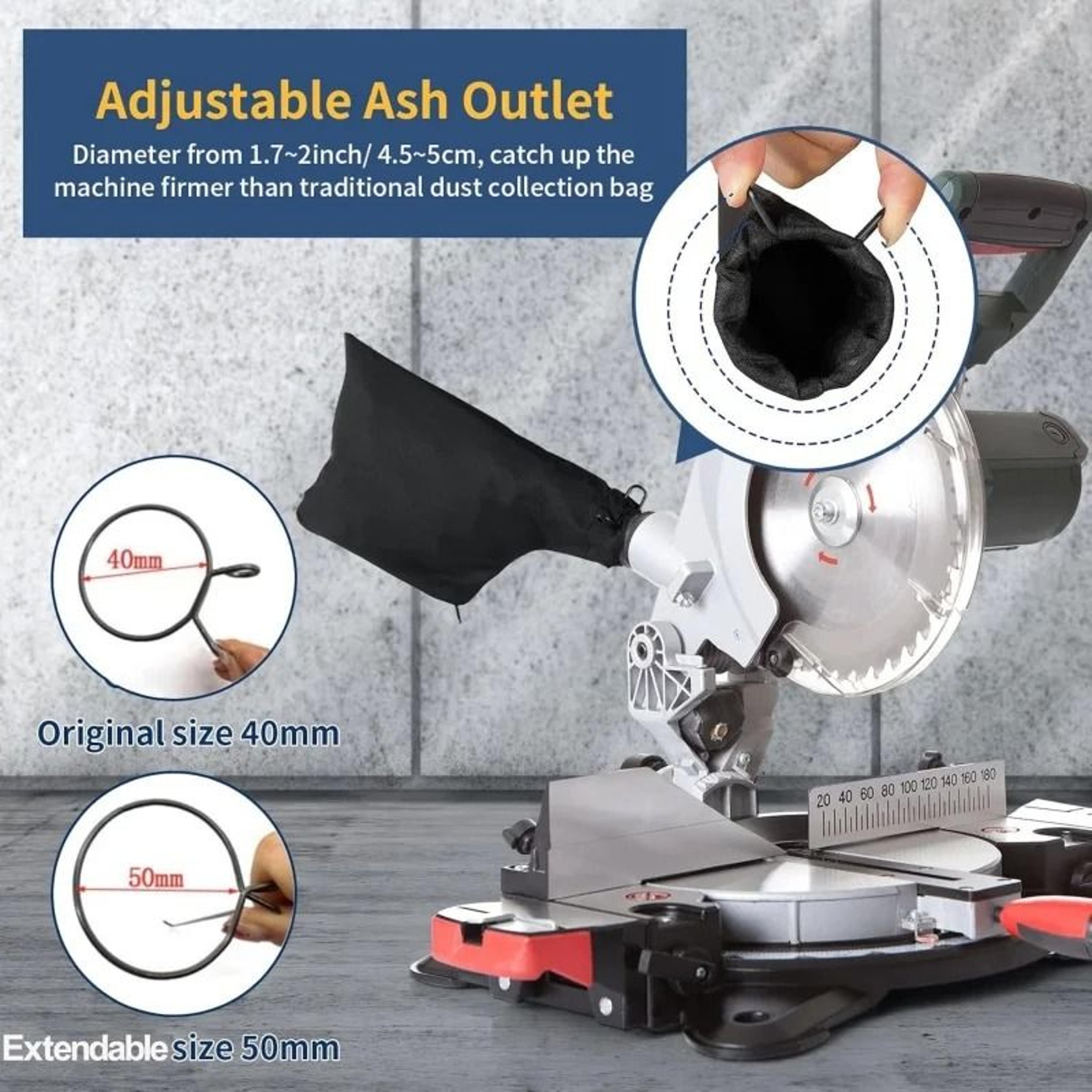 dust collection bag for sander polisher miter saw anti dust cloth bag with connector power tool accessory
