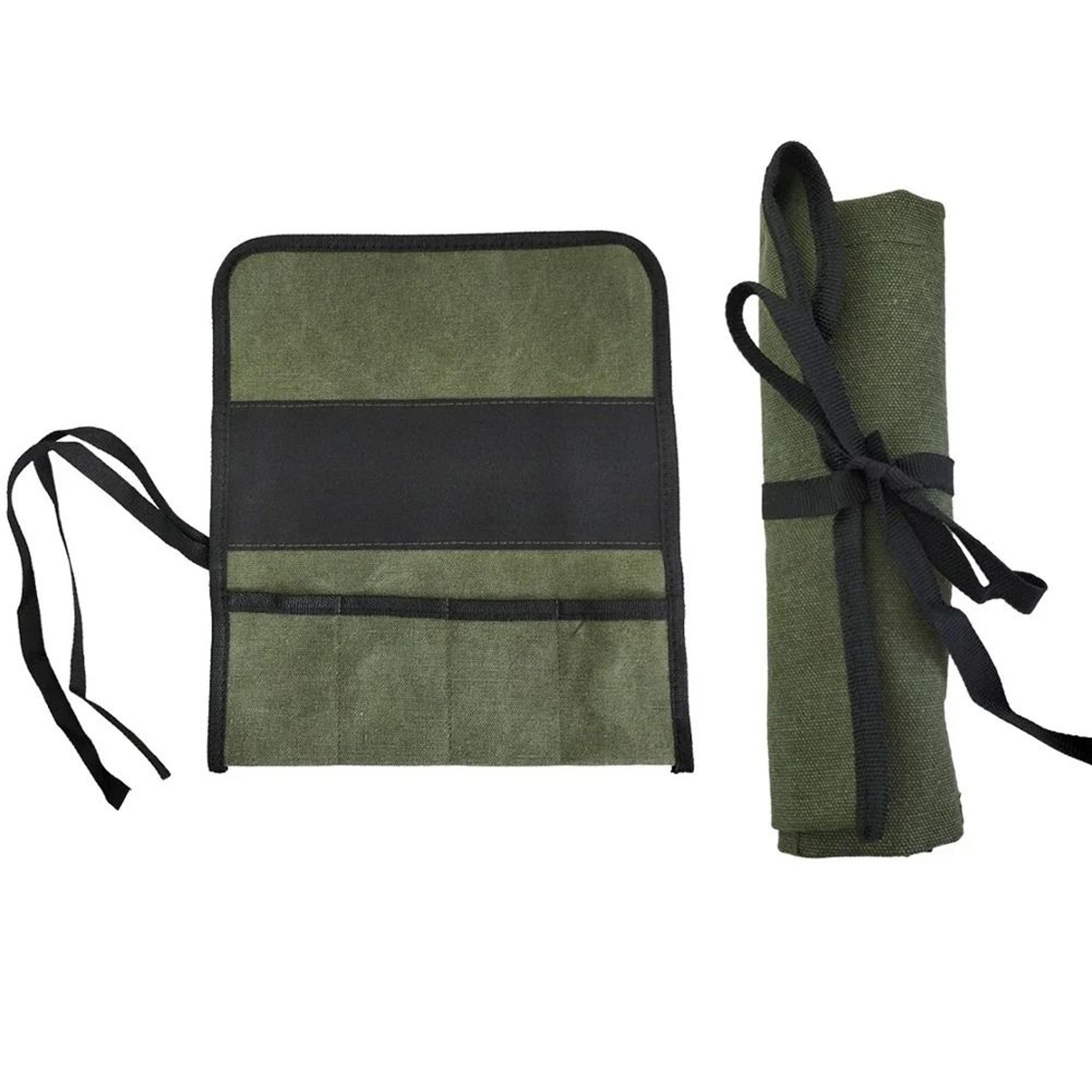 multi pocket roll up tool bag for organized storage and easy carry