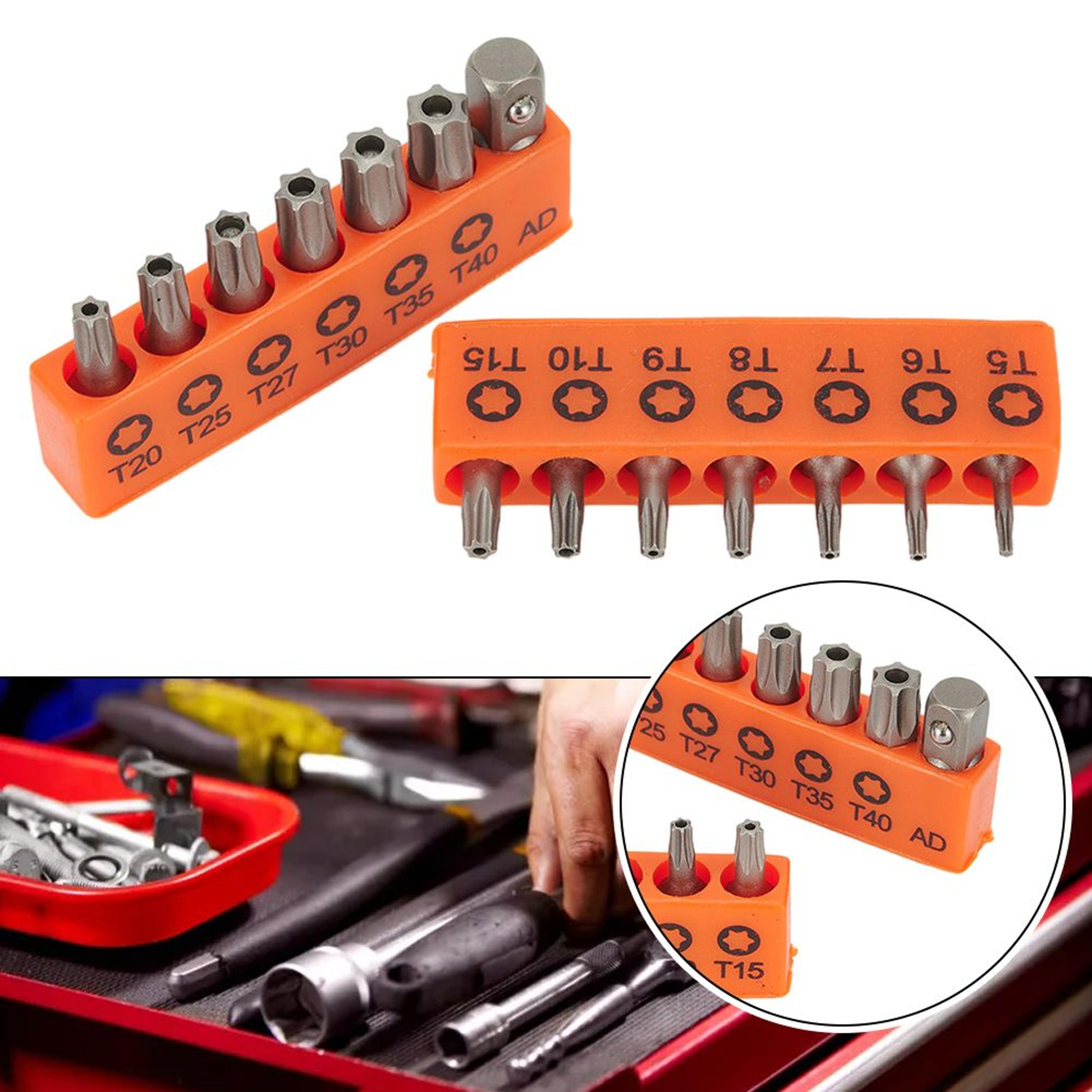 14pcs torx screwdriver bit set t5 t40 1 4 inch hex security star bit set