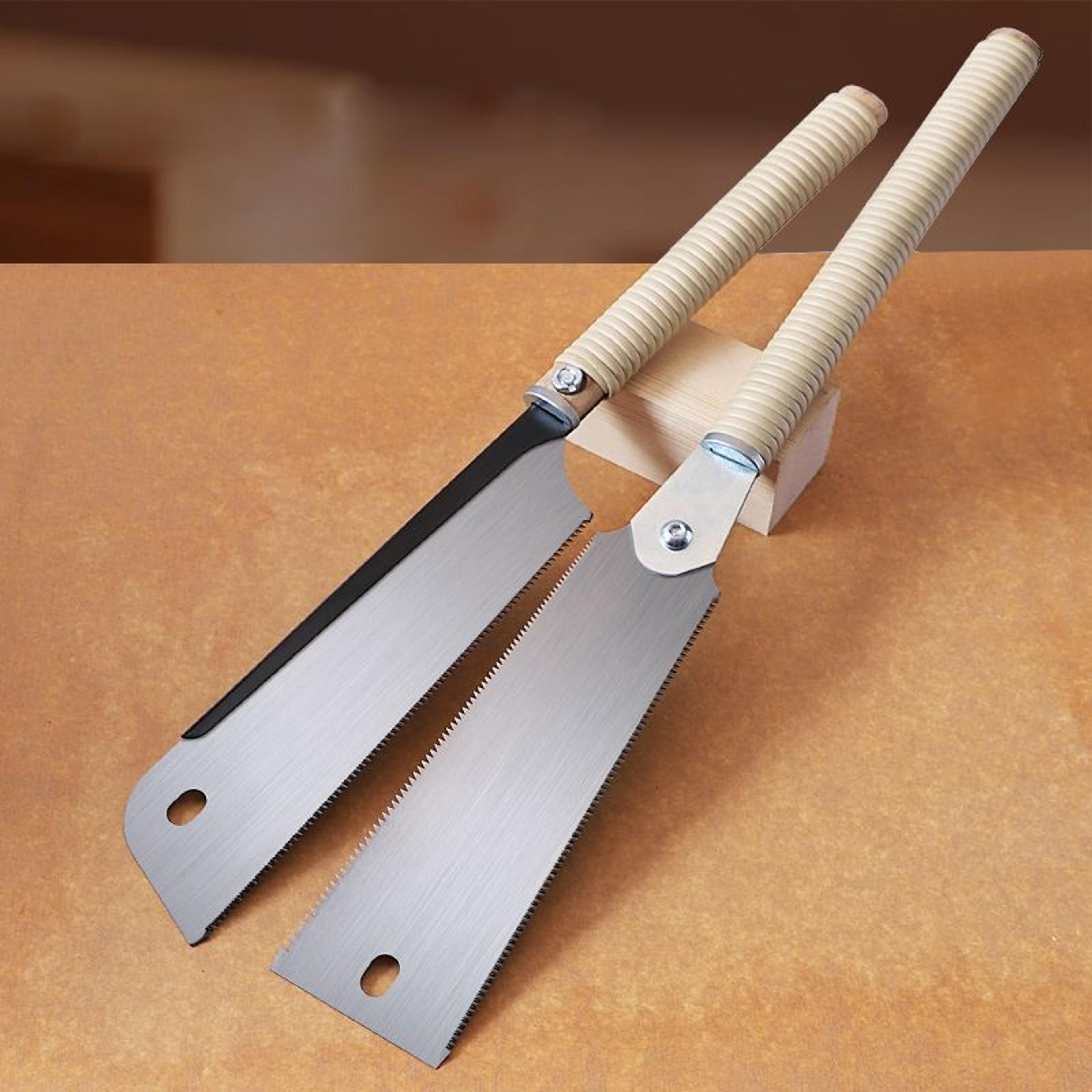 japanese hand pull saw with flexible sk5 steel blade for precision flush cuts