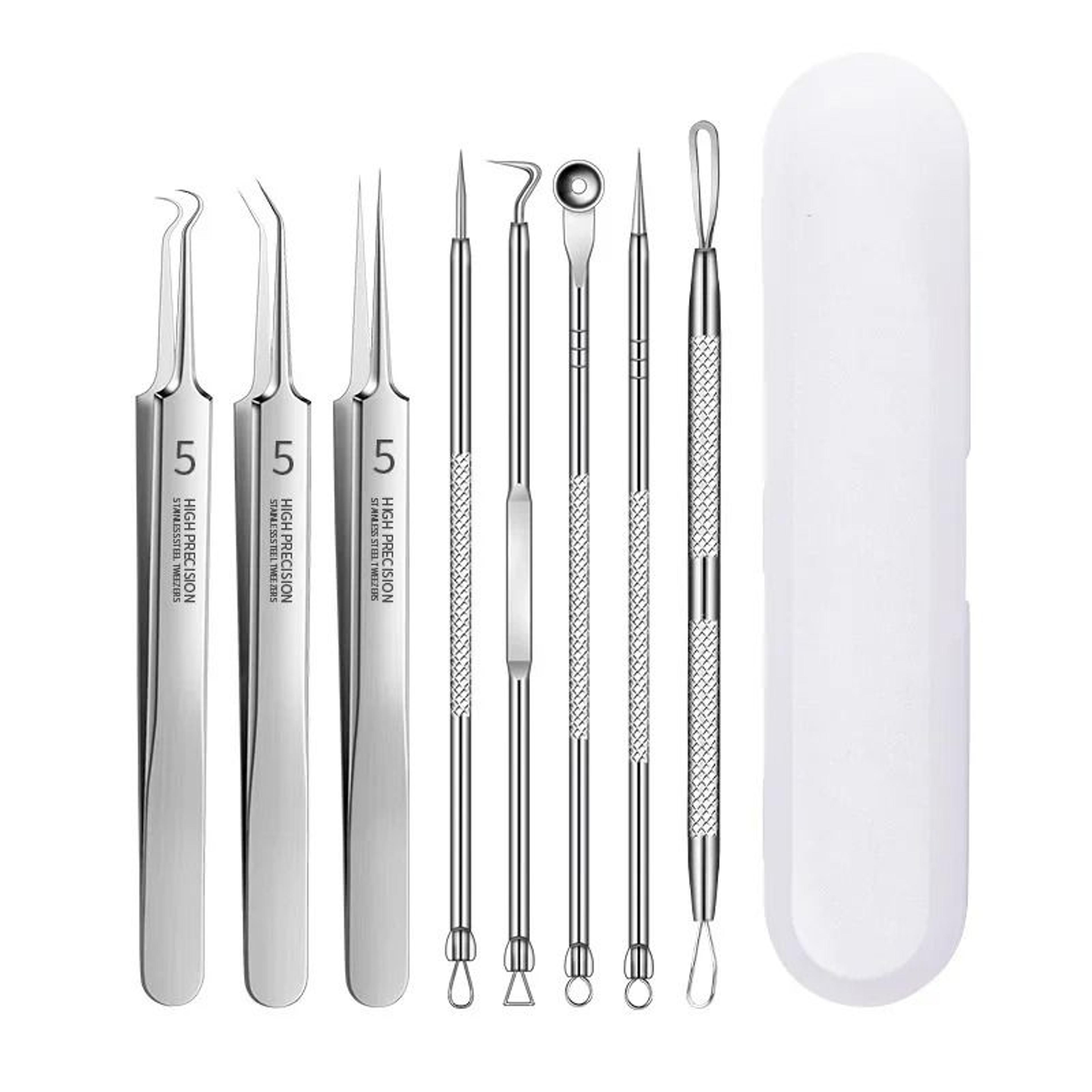 stainless steel precision blemish extraction and deep pore cleansing set