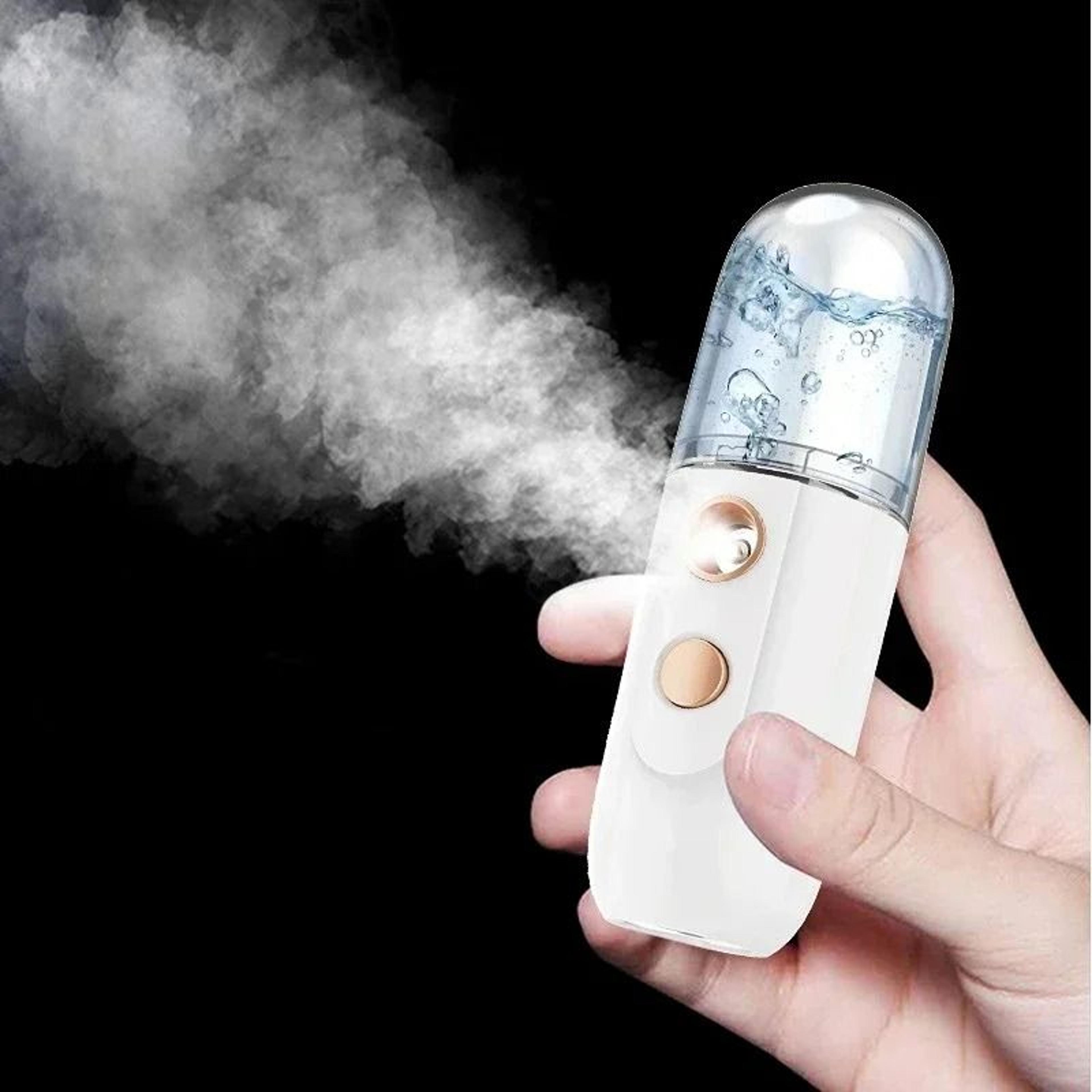 portable nano mist facial sprayer and cool moisture skin hydration tool