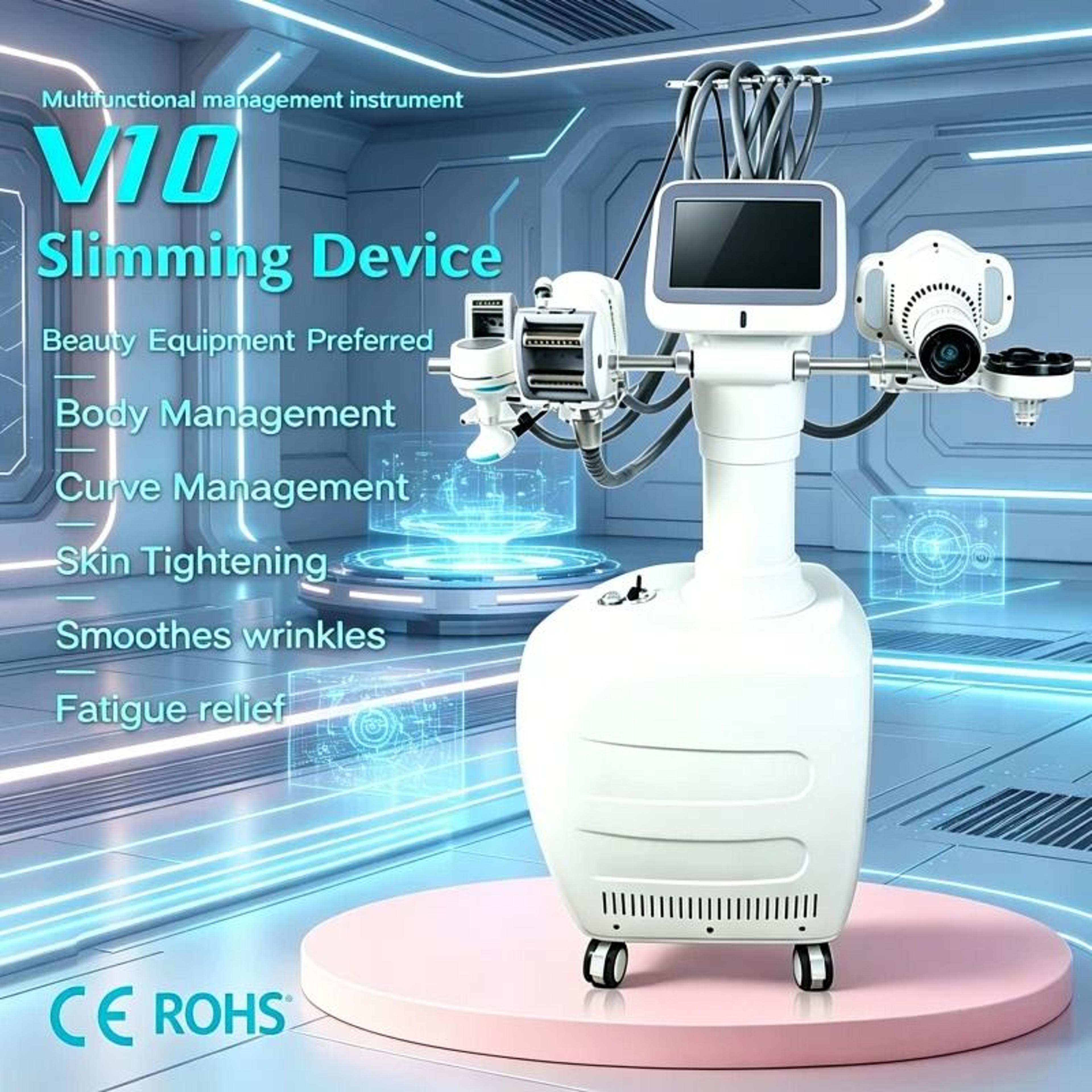 professional six handle body slimming machine and radio frequency shaping system