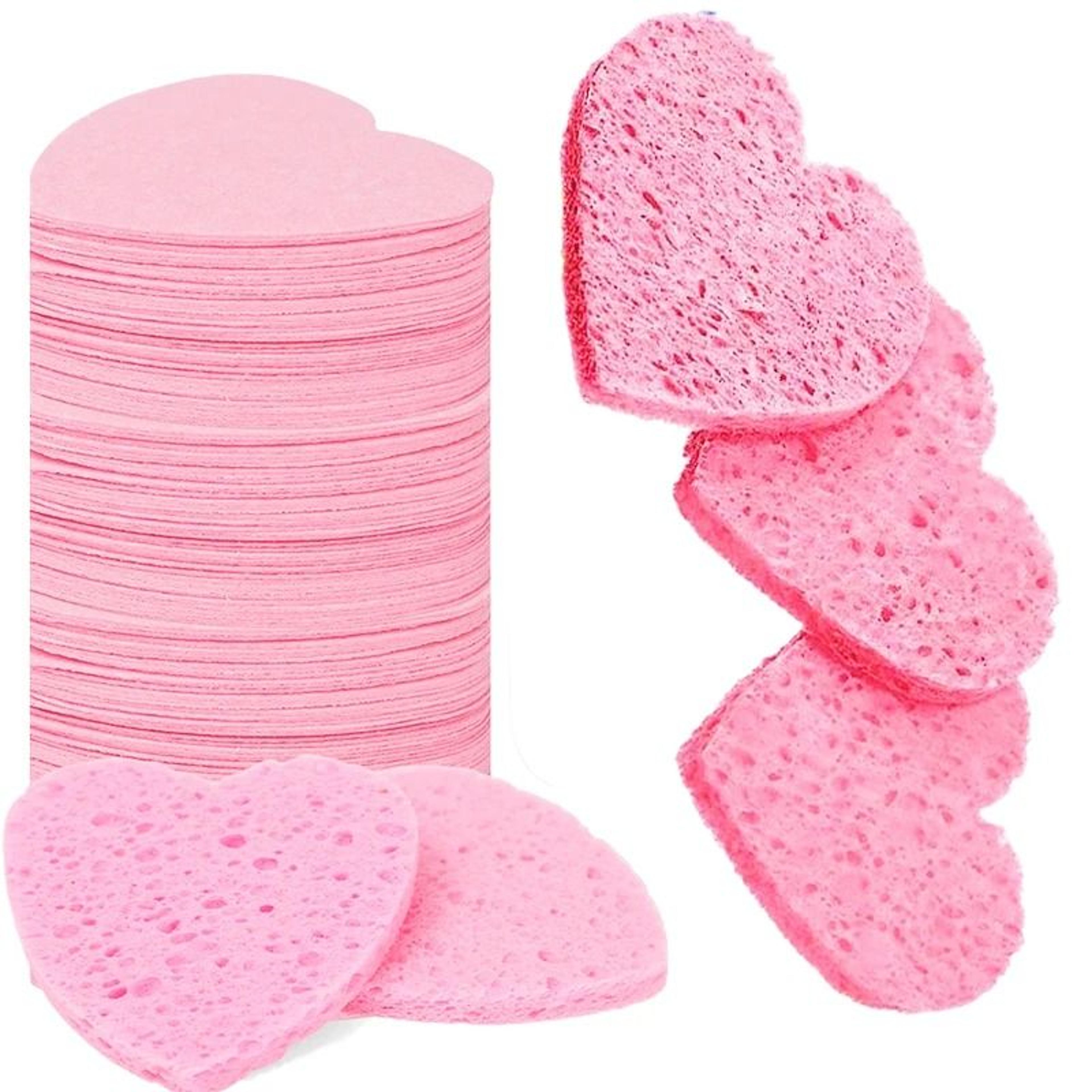 natural cellulose compressed facial sponges and eco friendly deep cleansing spa pads